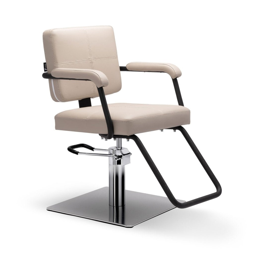 Lanvain ® Blake Styling Chair 63 - Professional Salon Hairdressing Chair with Adjustable Height & Footrest | Perfect for Salon, Barber Shop & Home Styling Station