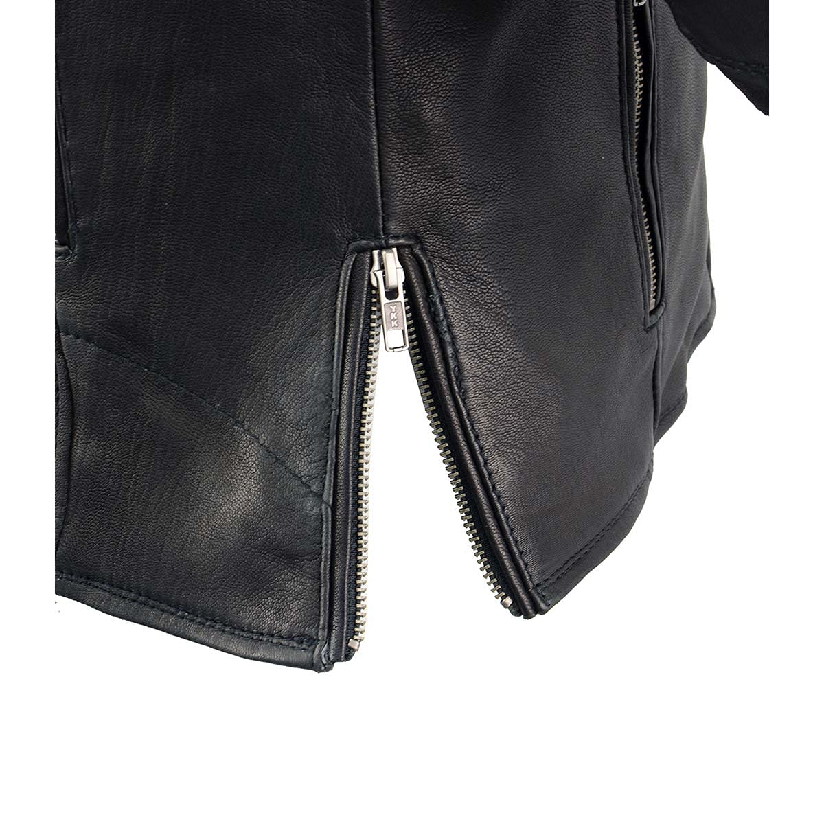 Milwaukee Leather MLL2581 Women's Classic Black Lightweight Long Vented Leather Jacket | Motorcycle Riding, Casual Outfit, Outdoor Adventure