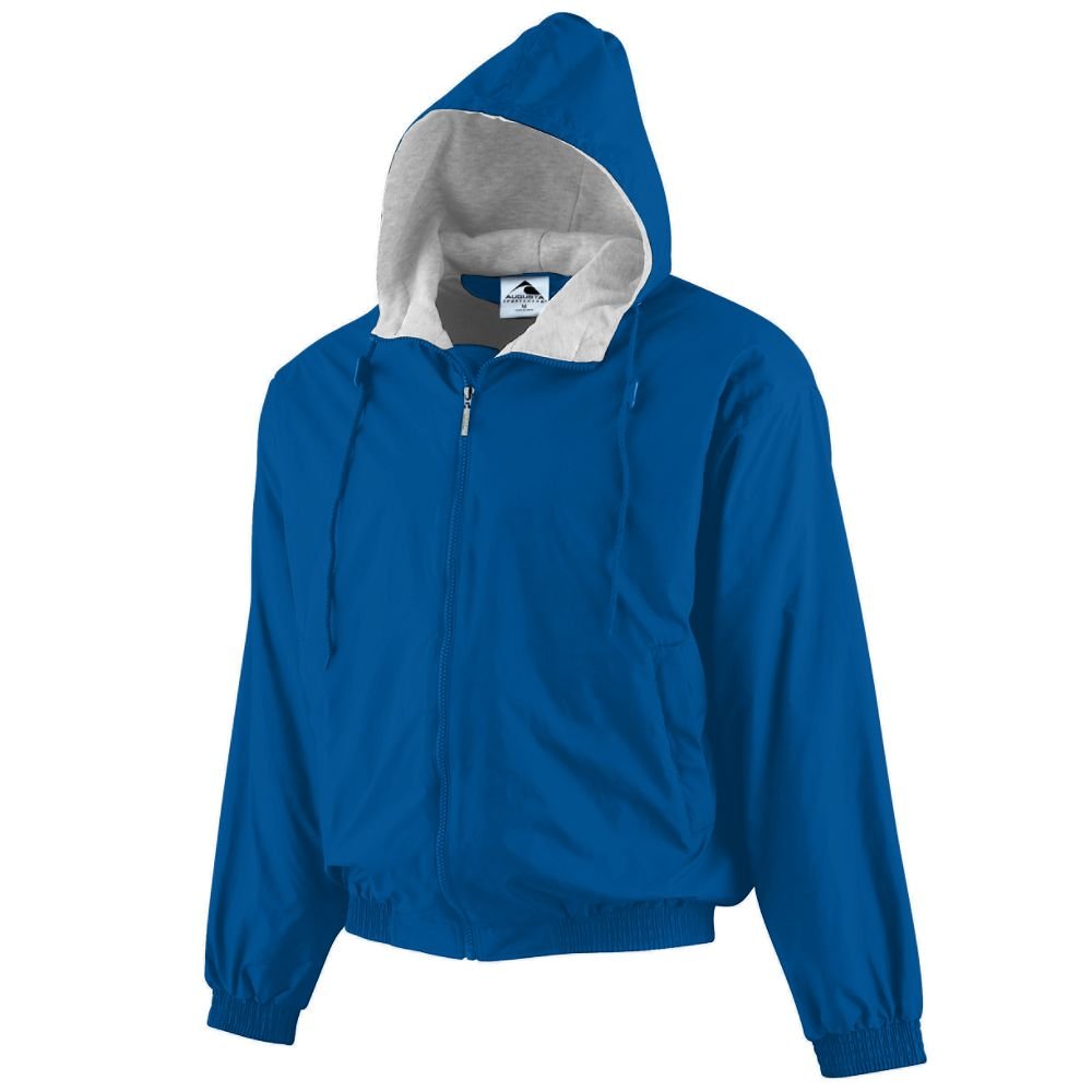 Augusta Sportswear Hooded Taffeta Jacket - Fleece Lined Windbreaker for Men & Women | Perfect for Outdoor Activities, Hiking, and Cold Weather