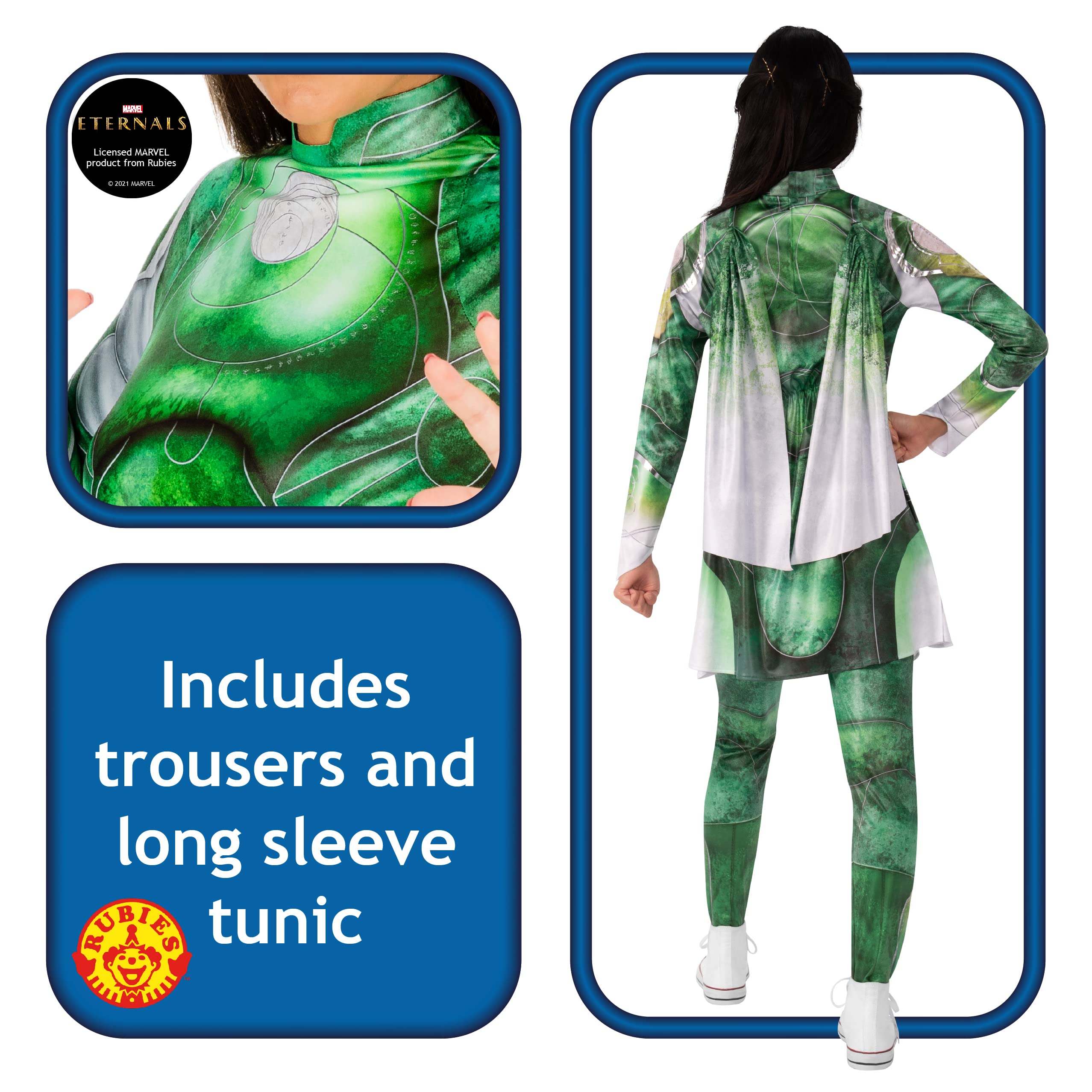 Marvel The Eternals Movie Deluxe Sersi Costume for Women - Official Licensed Cosplay Outfit for Halloween, Comic Con & Themed Parties