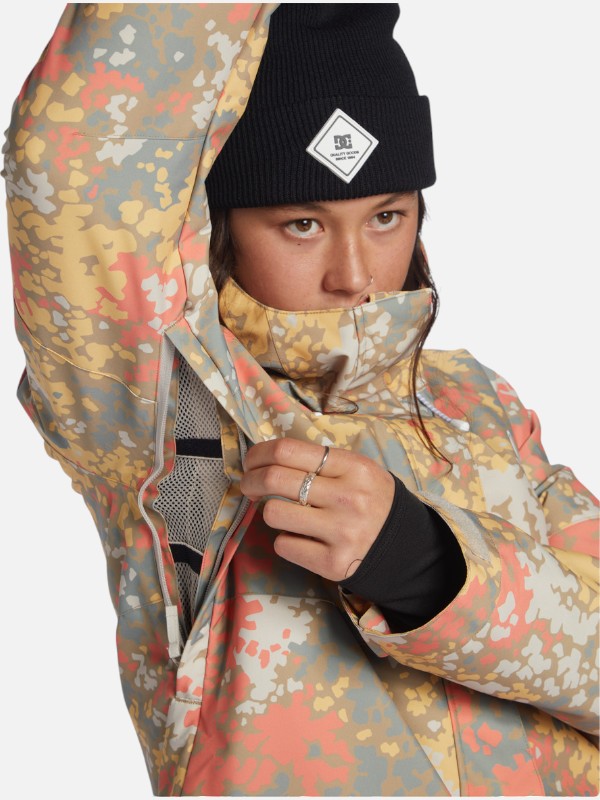 DC Women's Snow Cruiser Coral Print Jacket - Waterproof Winter Coat for Skiing, Snowboarding & Outdoor Adventures
