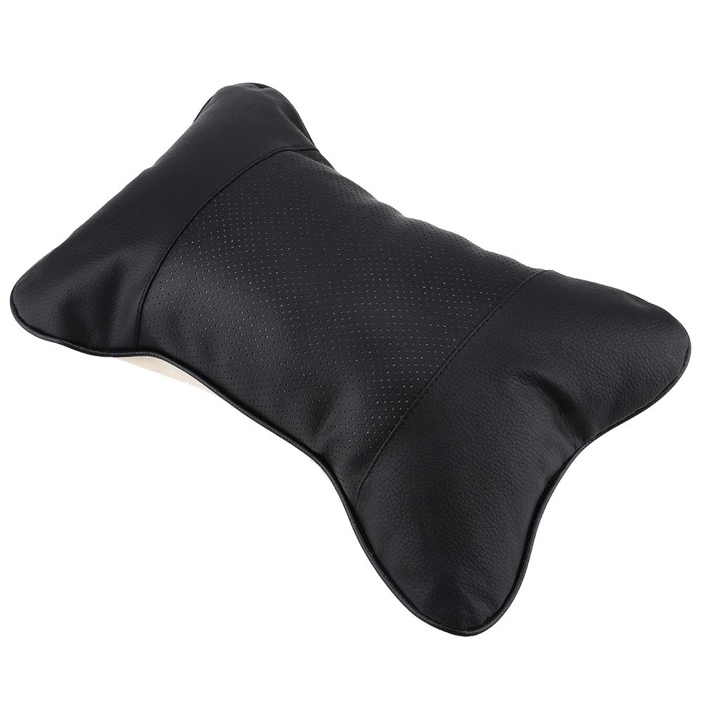 Premium Car Neck Pillow - Soft & Breathable Headrest Support Cushion for Travel & Commuting - 25 x 16 x 7cm Black - Perfect for Road Trips, Office Naps & Long Drives