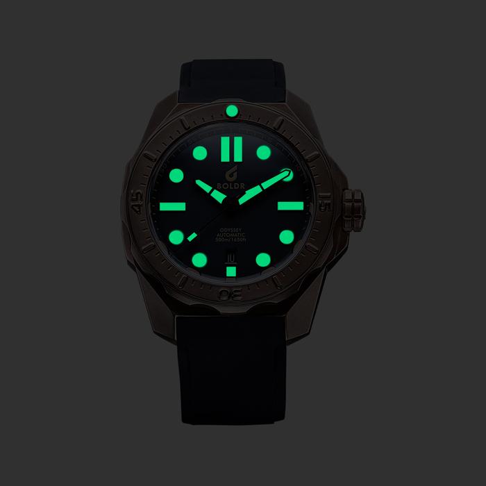 BOLDR Odyssey Bronze Prussian Blue Automatic Diver Watch - Luxury Waterproof Wristwatch for Men, Perfect for Diving, Swimming & Everyday Wear