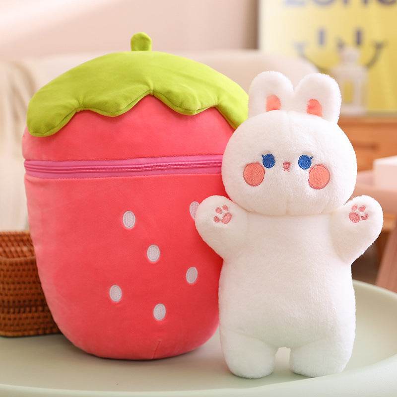Adorable Piggy Bunny Plush Toy with Surprise Inside - Perfect for Kids' Birthday Gifts, Easter Basket Stuffers & Nursery Decor