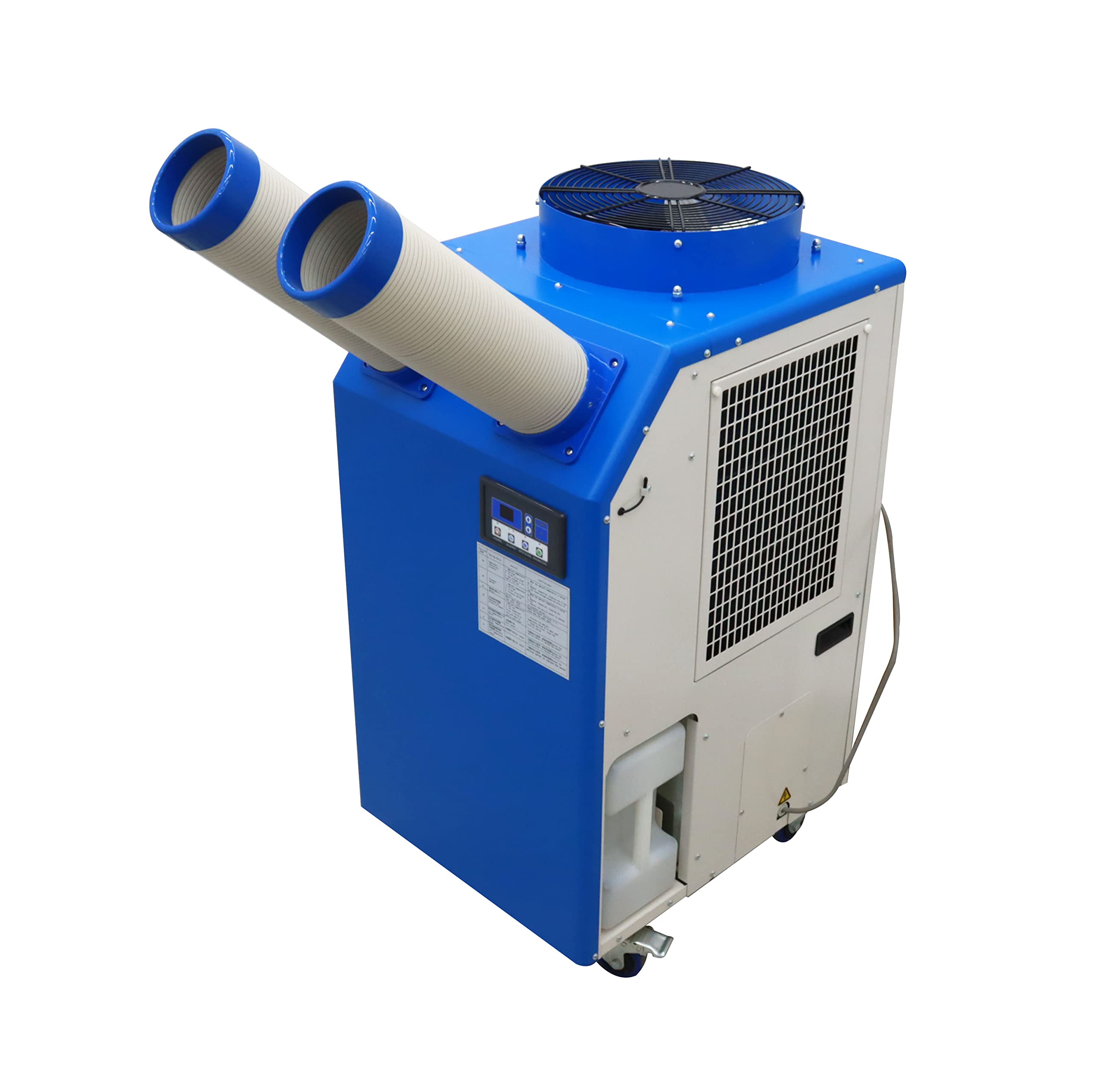 INTBUYING Portable Industrial Air Conditioner - 220V Mobile Spot Cooler with Dual Outlets for Workshop, Warehouse & Job Site Cooling | Heavy-Duty Workspace Climate Control Solution