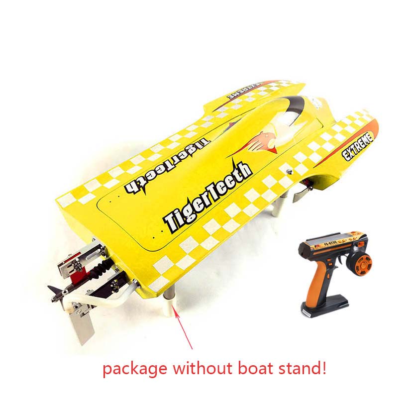 E22 Fiber Glass Electric Racing RTT RC Boat - 75km/h High Speed with Motor, Servo, ESC, Battery & Transmitter (570×275×120mm) - Perfect for Lakes, Ponds & RC Racing Competitions