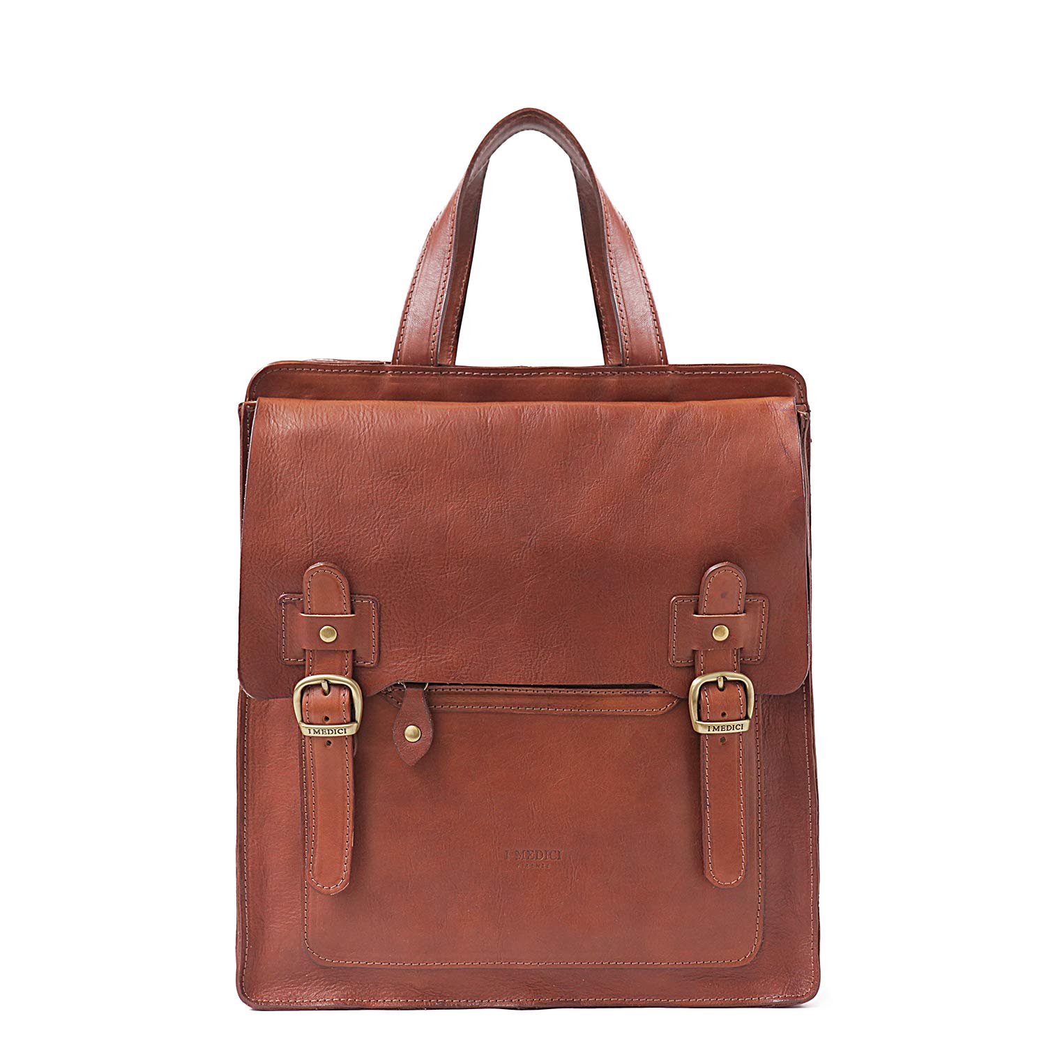 Stylish Treviso Vertical Backpack Briefcase in Brown - Water-Resistant Laptop Bag for Work, Travel & Commuting