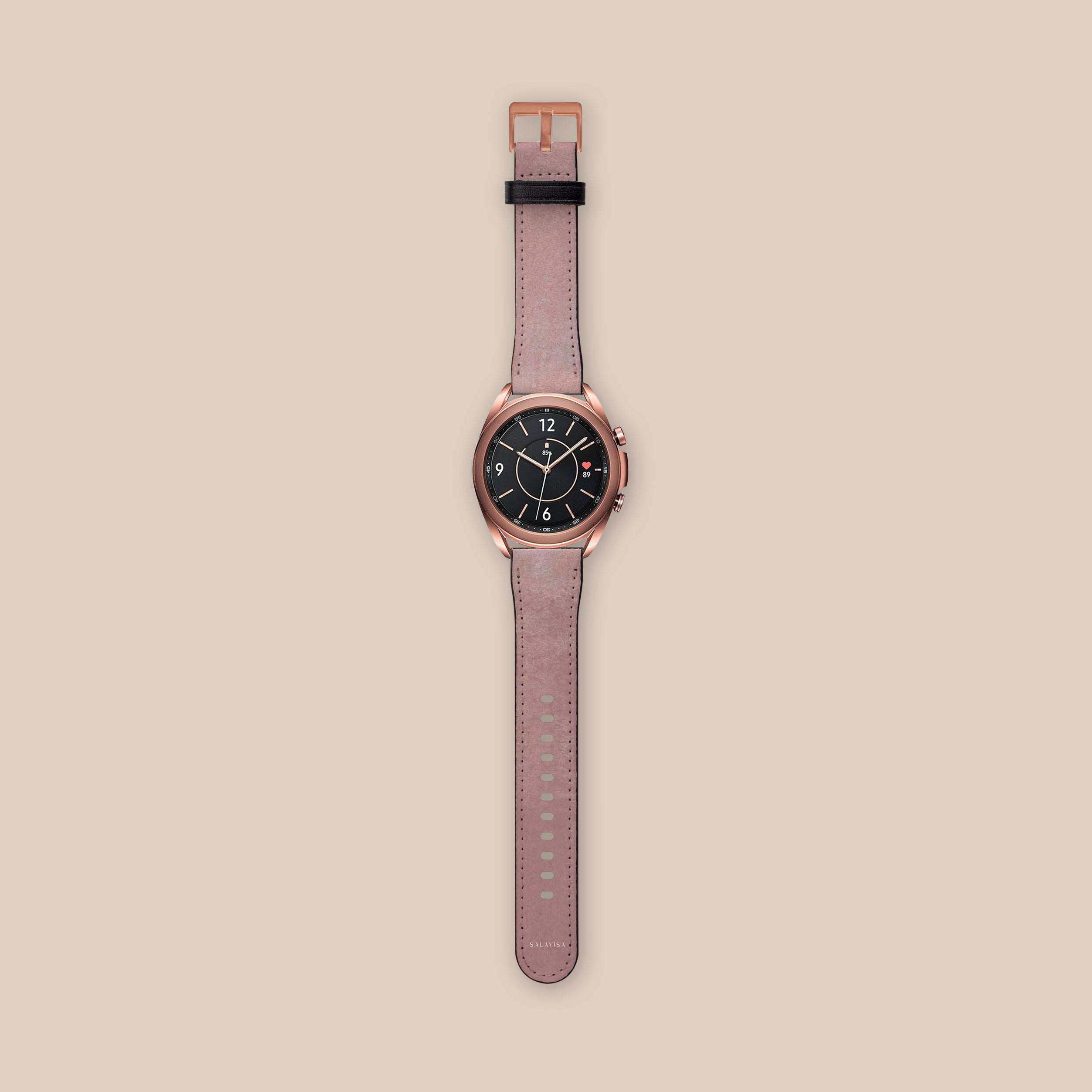 Rose Pink Watercolor Galaxy Watch Band - Stylish & Durable Replacement Strap for Samsung Galaxy Watches - Perfect for Workouts, Fashion & Everyday Wear