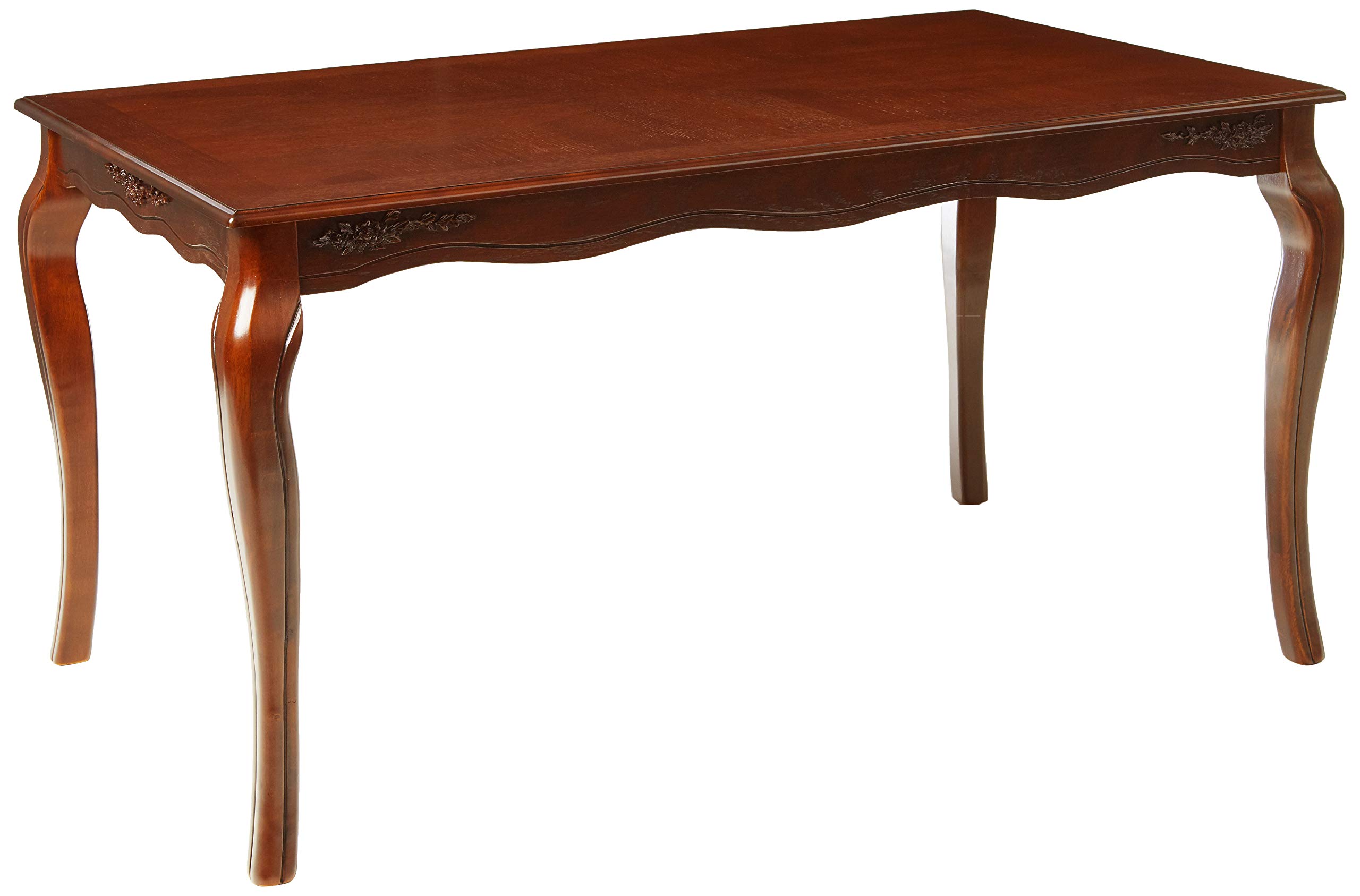 Furniture of America Kathryn Classic Style Dining Table - Dark Walnut Finish | Elegant Dining Room Furniture for Home & Restaurant Use