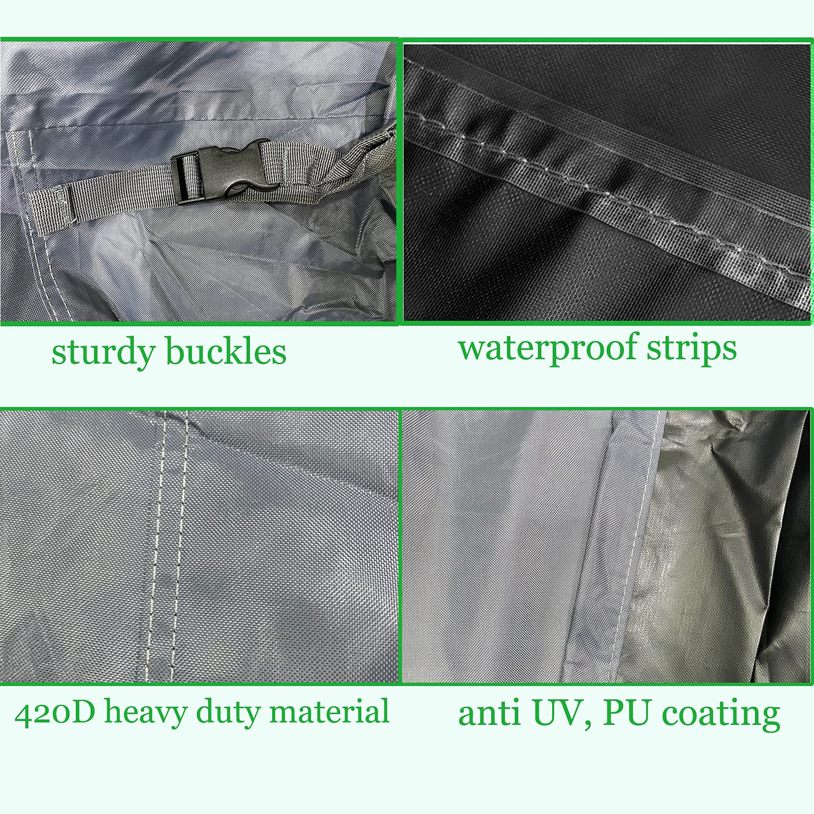 **Heavy Duty 420D Waterproof Outdoor Sofa Cover - L-Shaped Patio Sectional Cover for J&C Furniture, 106x79 Inch, Grey - Perfect for Backyard, Deck & Garden Protection**