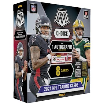 2024 Panini Mosaic Football Choice Hobby Box - Premium NFL Trading Cards Collection for Collectors & Investors - Perfect for Sports Memorabilia Displays, Fantasy Football Drafts, and Gift Giving