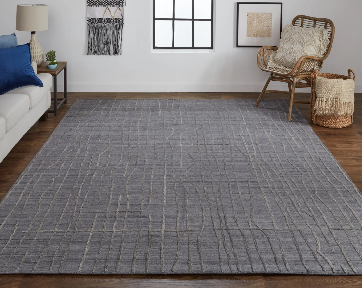 Premium Haverhill Charcoal Gray Area Rug - Soft & Durable Indoor/Outdoor Carpet for Living Room, Bedroom, Patio - Easy to Clean & Stain Resistant