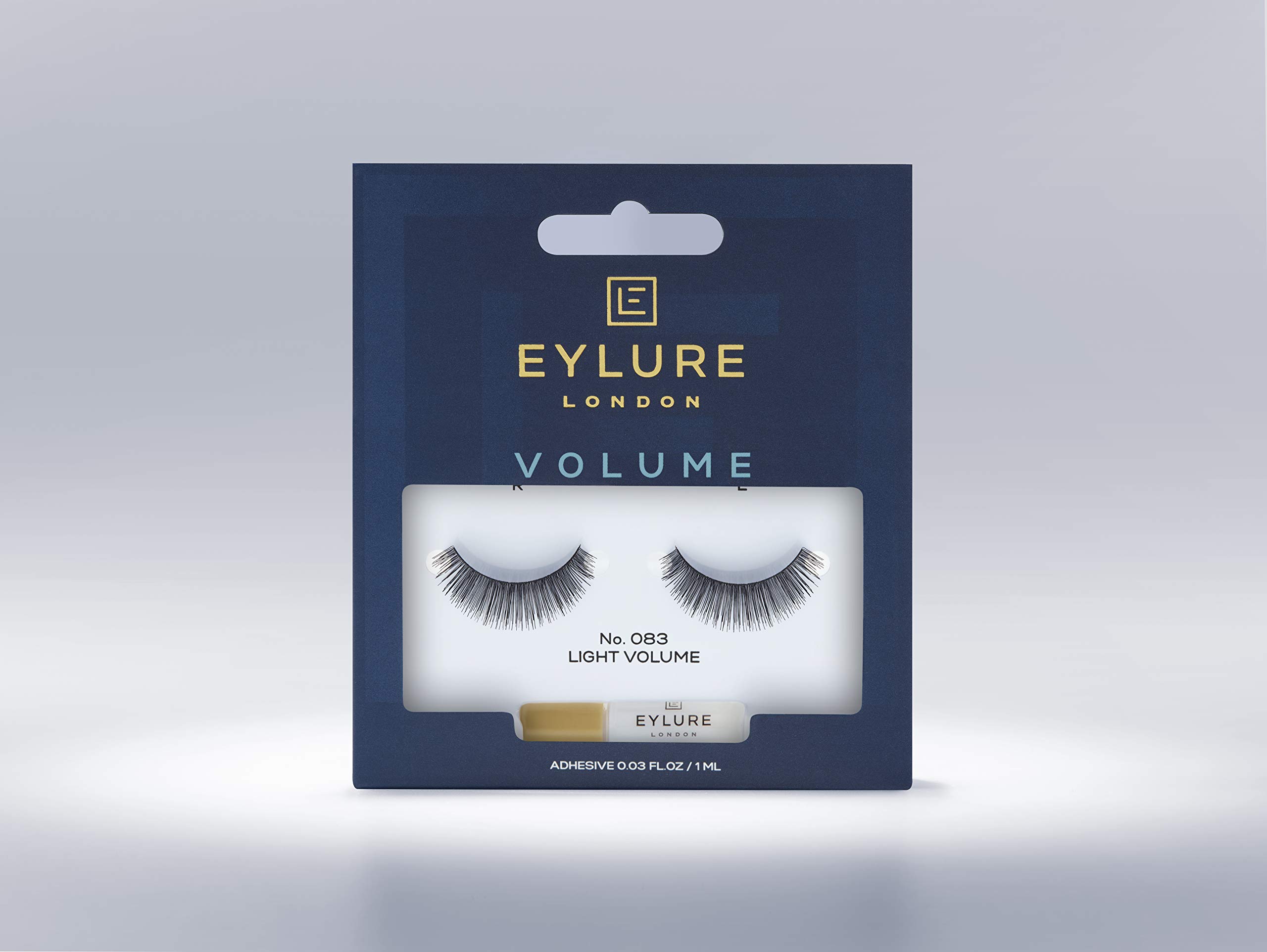 EYLURE LONDON False Eyelashes - Volume No. 083 Light Volume Lashes with Glue | Natural Looking Fake Eyelashes for Everyday Wear & Special Occasions