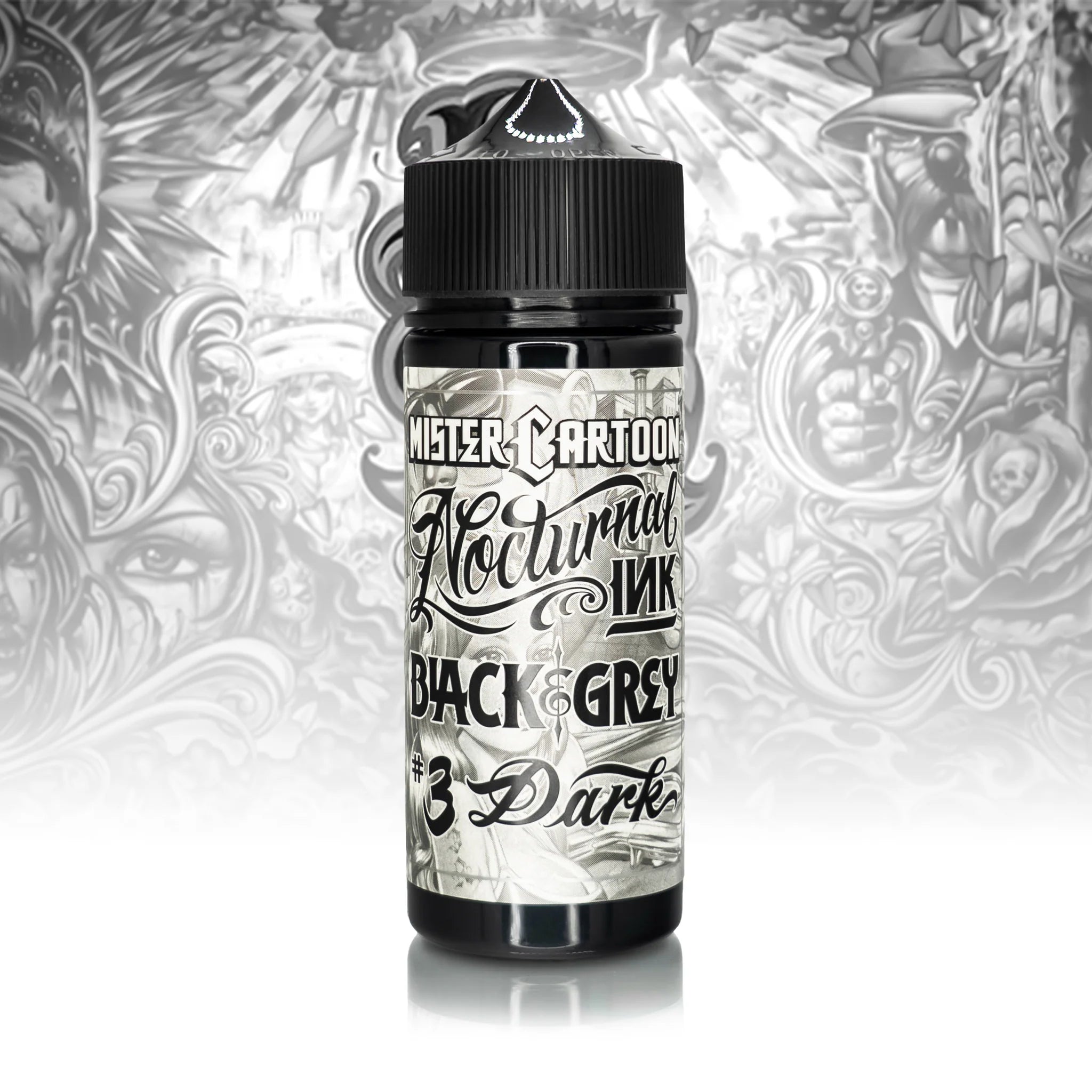 Bishop x Mister Cartoon Eternal Tattoo Ink Set - Professional Tattoo Ink Kit - 6 Bottles (4oz Each) - Perfect for Tattoo Artists, Permanent Makeup & Body Art Professionals