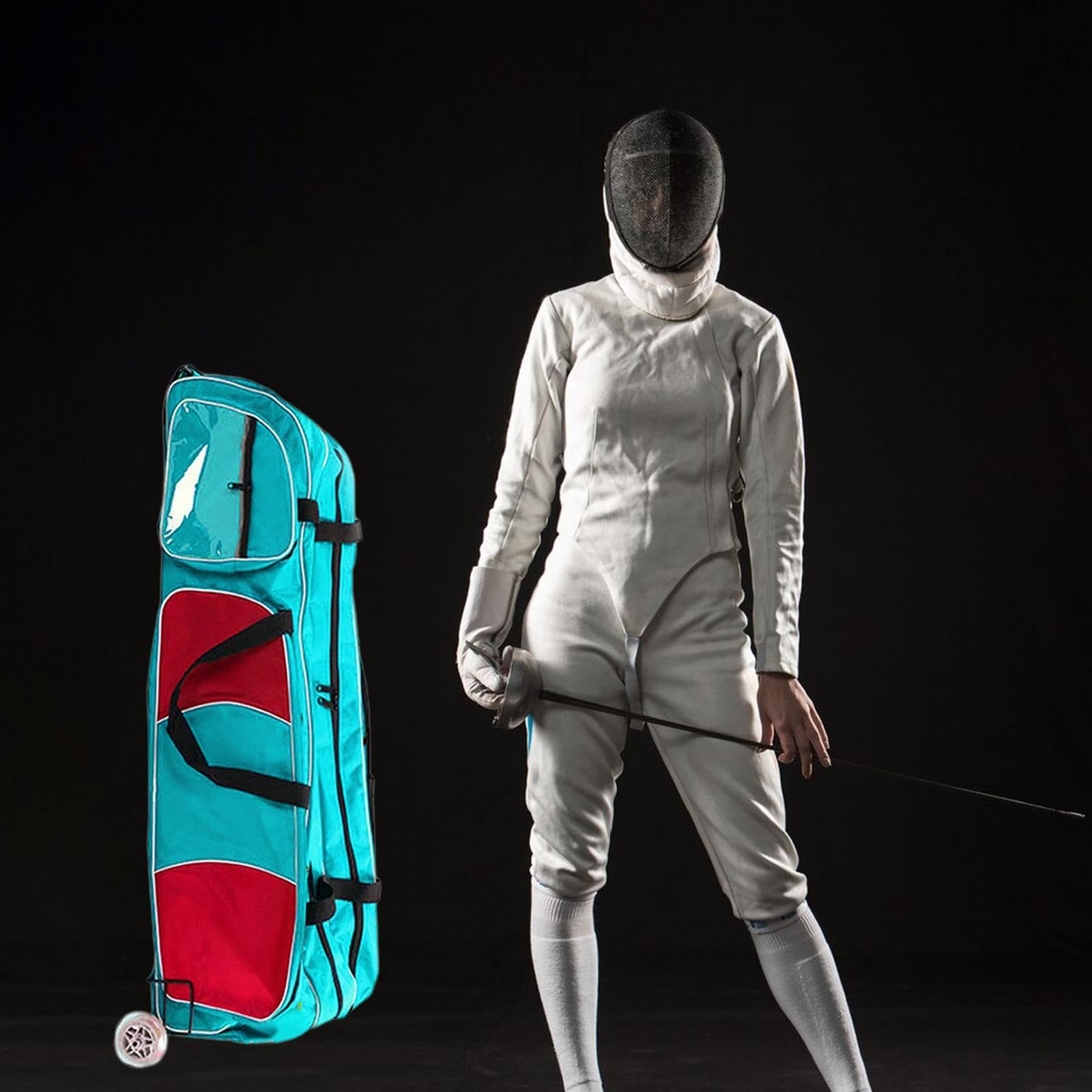 Best Fencing Rolling Bag with Wheels - Easy Carry Equipment Trolley Case & Drawbar Bag for Beginners - Perfect for Tournaments, Practice & Travel