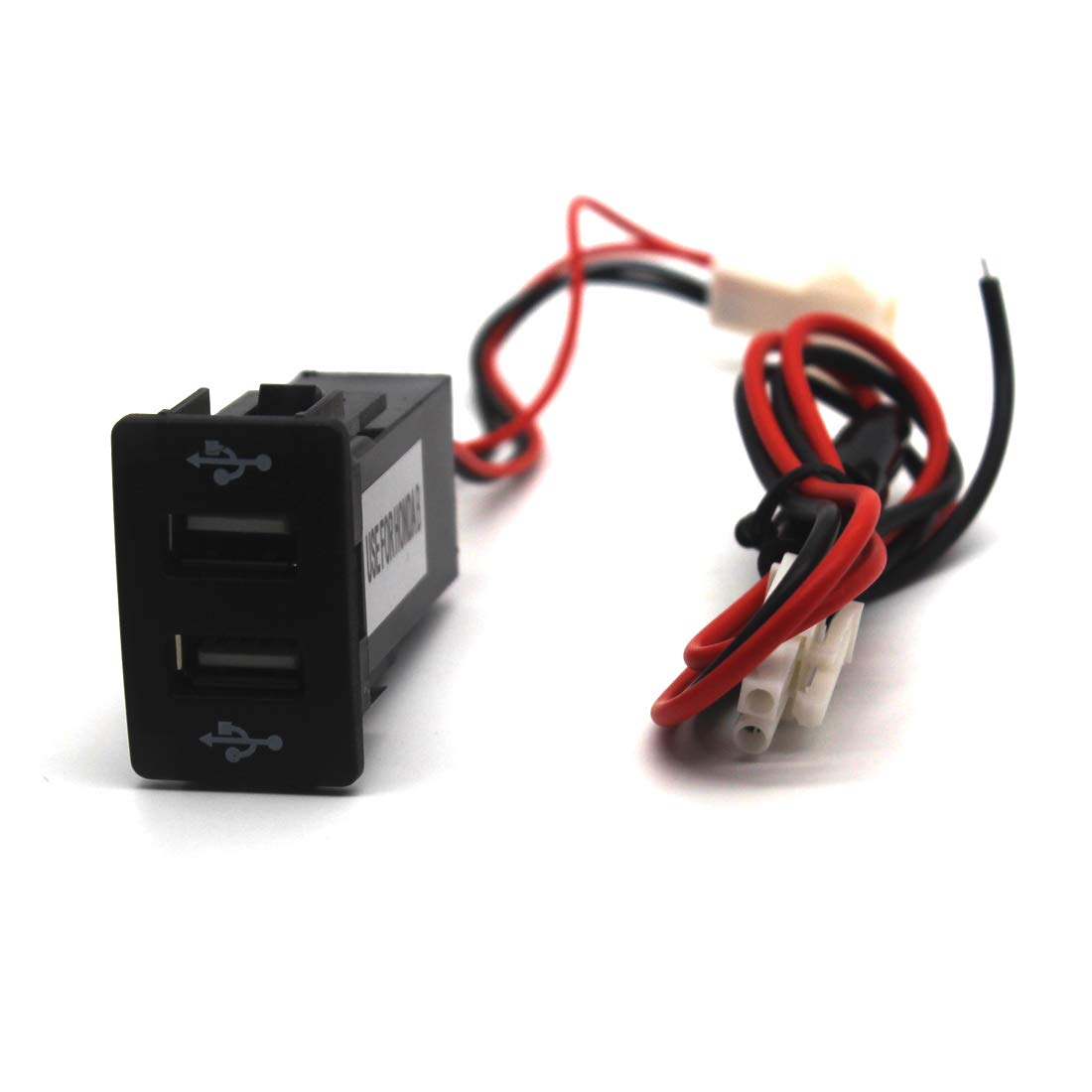 MOTONG 2.1A Dual USB Charger Port for Honda Civic Accord CRV - 37x24mm Fast Charging Socket Replacement | Perfect for Road Trips & Daily Commuting