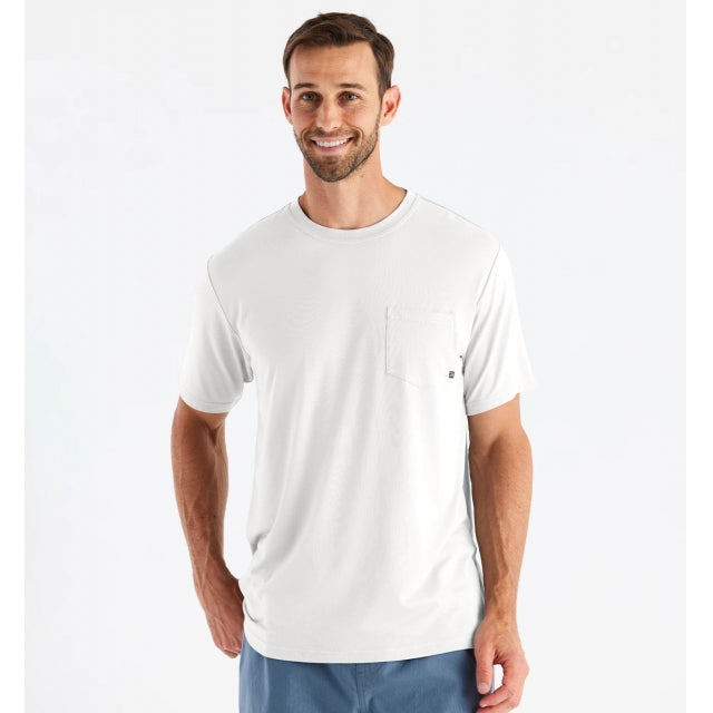 Breathable Men's Bamboo Flex Pocket T-Shirt - Soft Eco-Friendly Casual Tee for Everyday Wear, Gym & Outdoor Activities