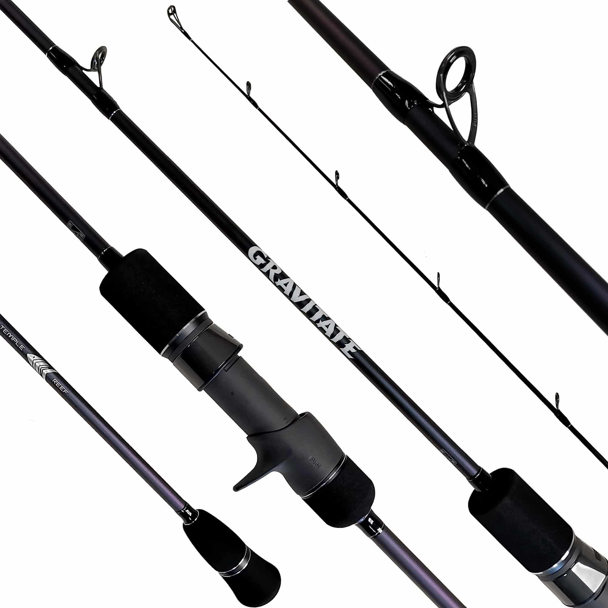 Temple Reef Gravitate 3.0 SPJ Fishing Rods - Premium Saltwater Slow Pitch Jigging Rods for Offshore & Deep Sea Fishing