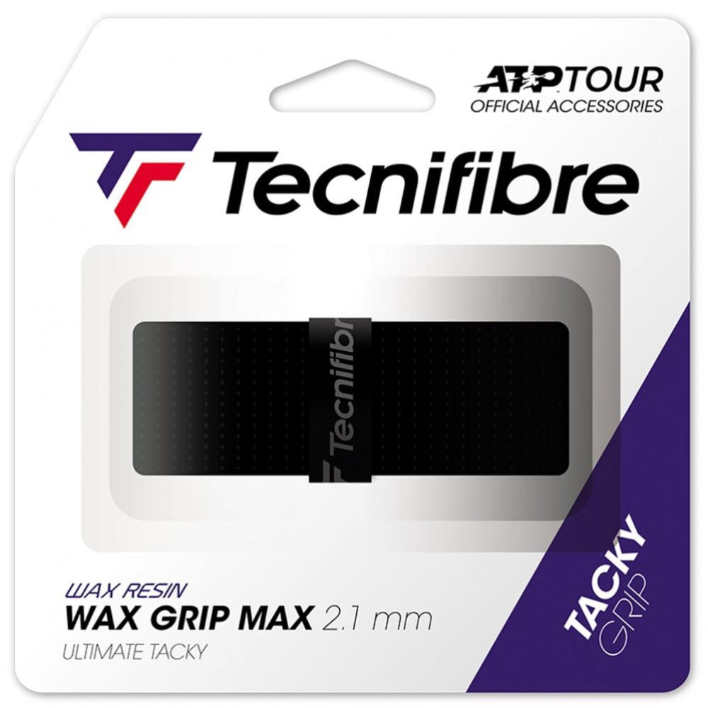 Tecnifibre Wax Grip Max Replacement Grip for Tennis Rackets - Enhanced Sweat Absorption & Superior Comfort for Competitive Play
