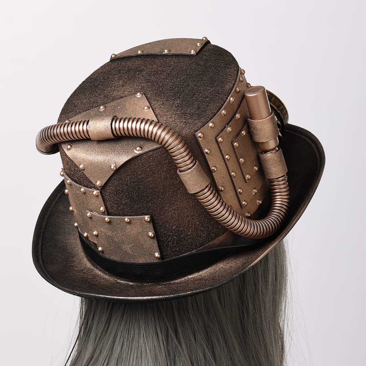 Steampunk Top Hat with Goggles for Women & Men - Victorian Gothic Halloween Costume Accessory - Perfect for Cosplay, Renaissance Fairs, and Themed Parties
