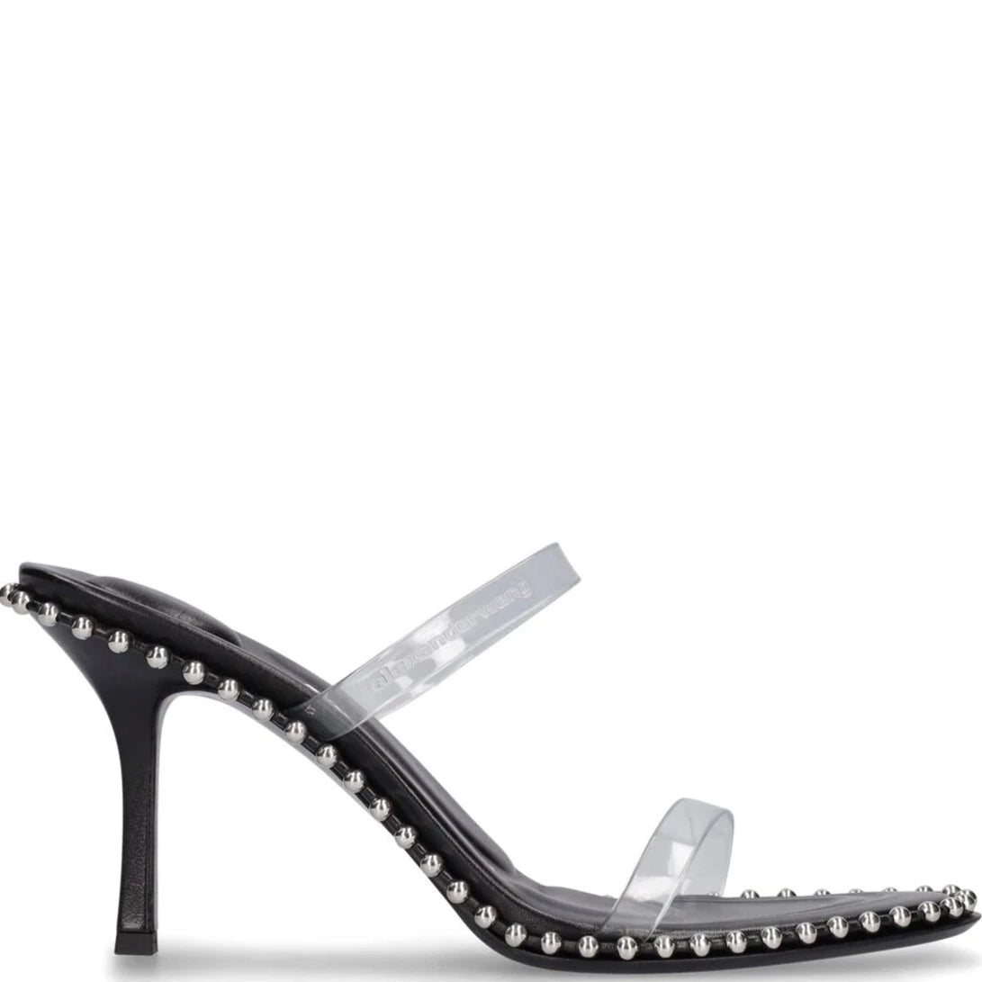 Alexander Wang Nova Logo Heels - Women's Luxury Designer High Heels for Parties, Weddings & Evening Events | Fashionable & Comfortable Dress Shoes