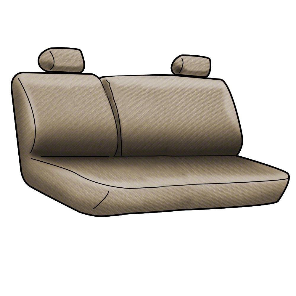 Coverking Custom Fit Neosupreme Solid Black 60/40 Front & Back Seat Cover for Ford Ranger - Durable Protection for Work Trucks & Off-Road Adventures