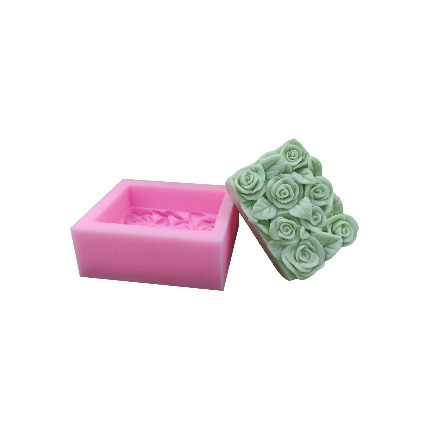 Rose Flower Silicone Molds for Soap, Candles, Resin Art & DIY Crafts - Perfect for Handmade Gifts, Wedding Favors & Home Decor