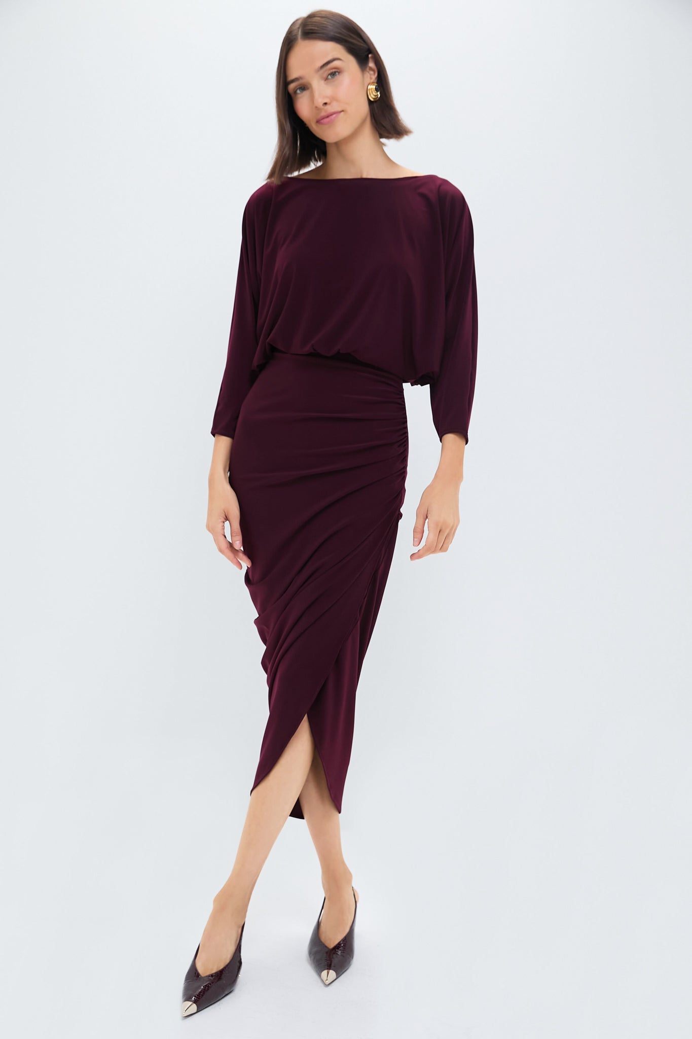 Bordeaux Tresor Dress - Elegant Women's Evening Gown for Special Occasions | Perfect for Weddings, Parties & Date Nights