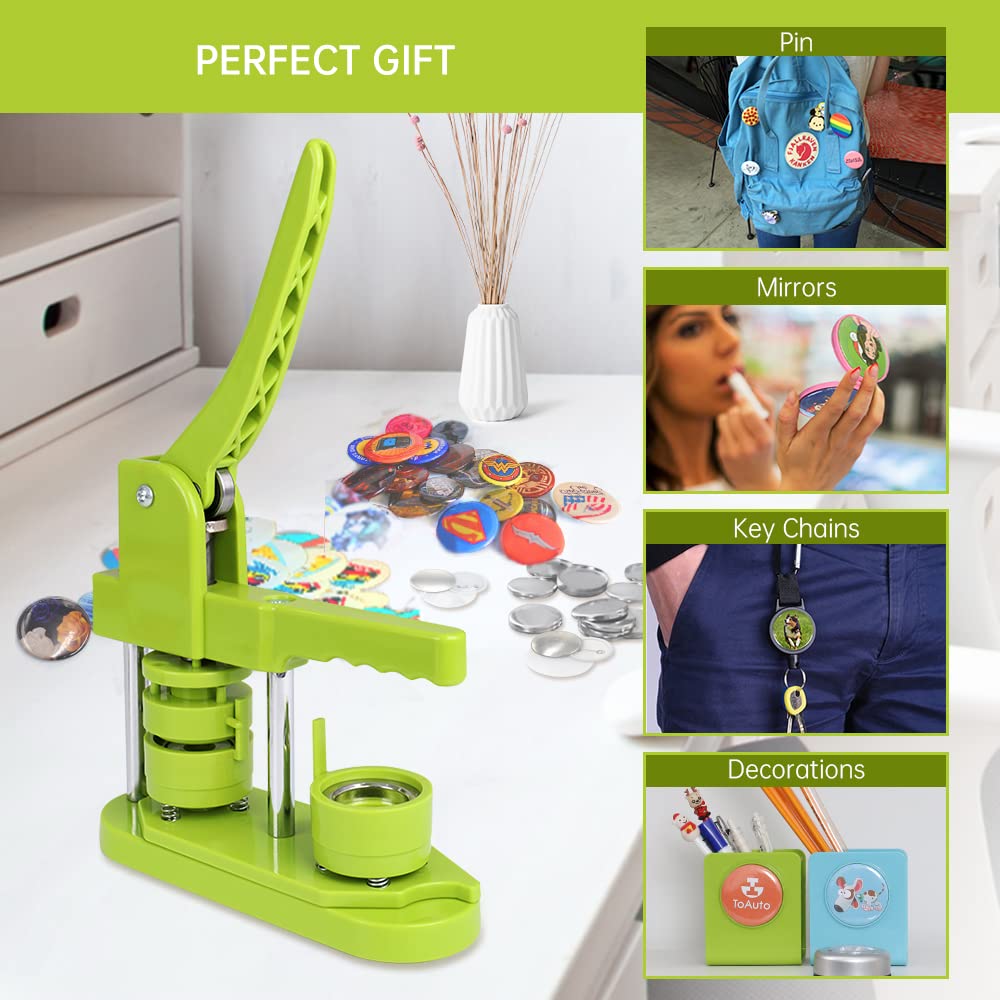 FastToBuy 4th Gen Button Maker Machine - 37mm/1.5