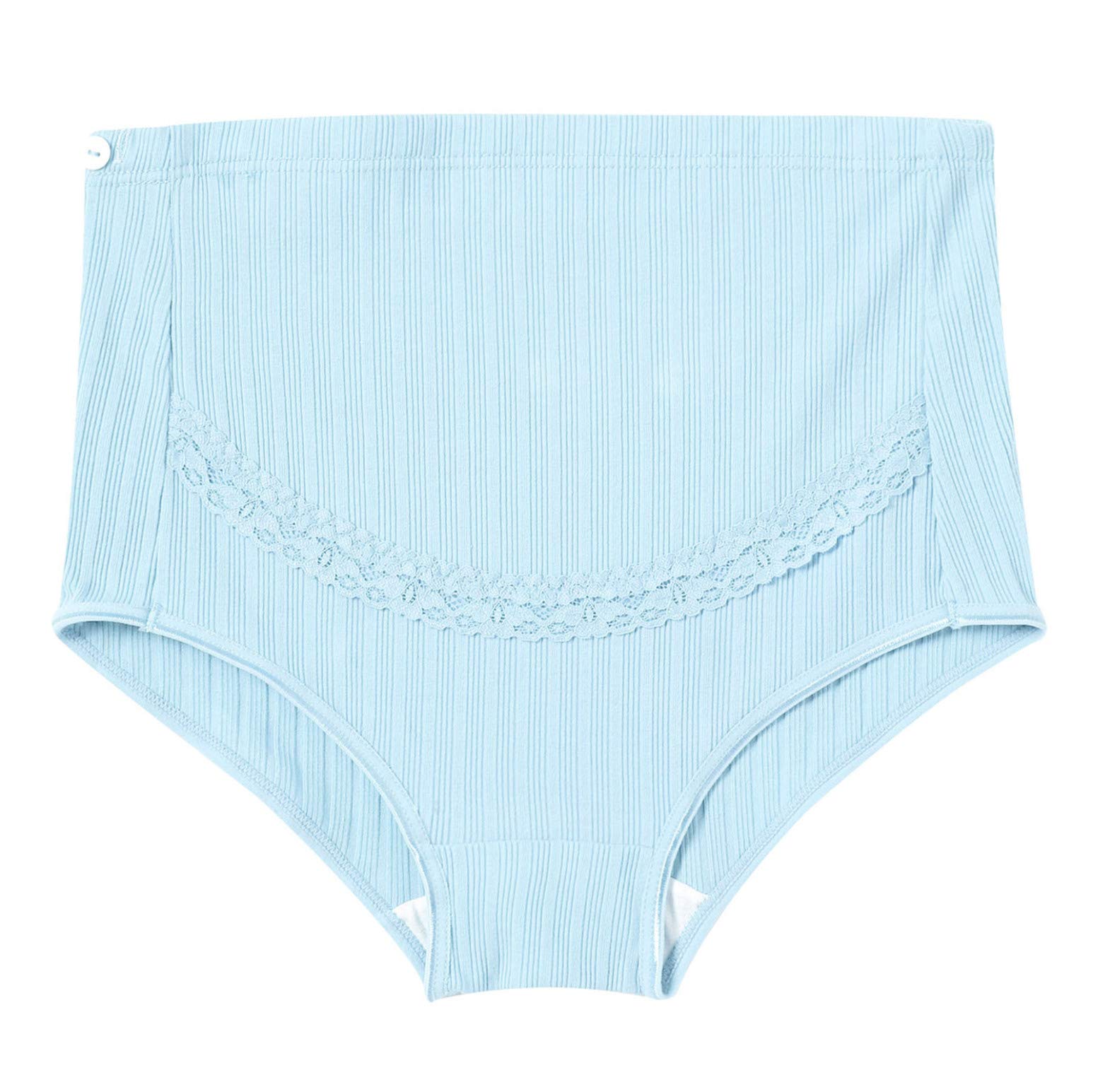 Yeahdor Women's Maternity Cotton Underwear - High Waist Adjustable Pregnancy Panties, Breathable & Comfortable for Expecting Mothers - Perfect for Daily Wear, Work & Sleep During Pregnancy