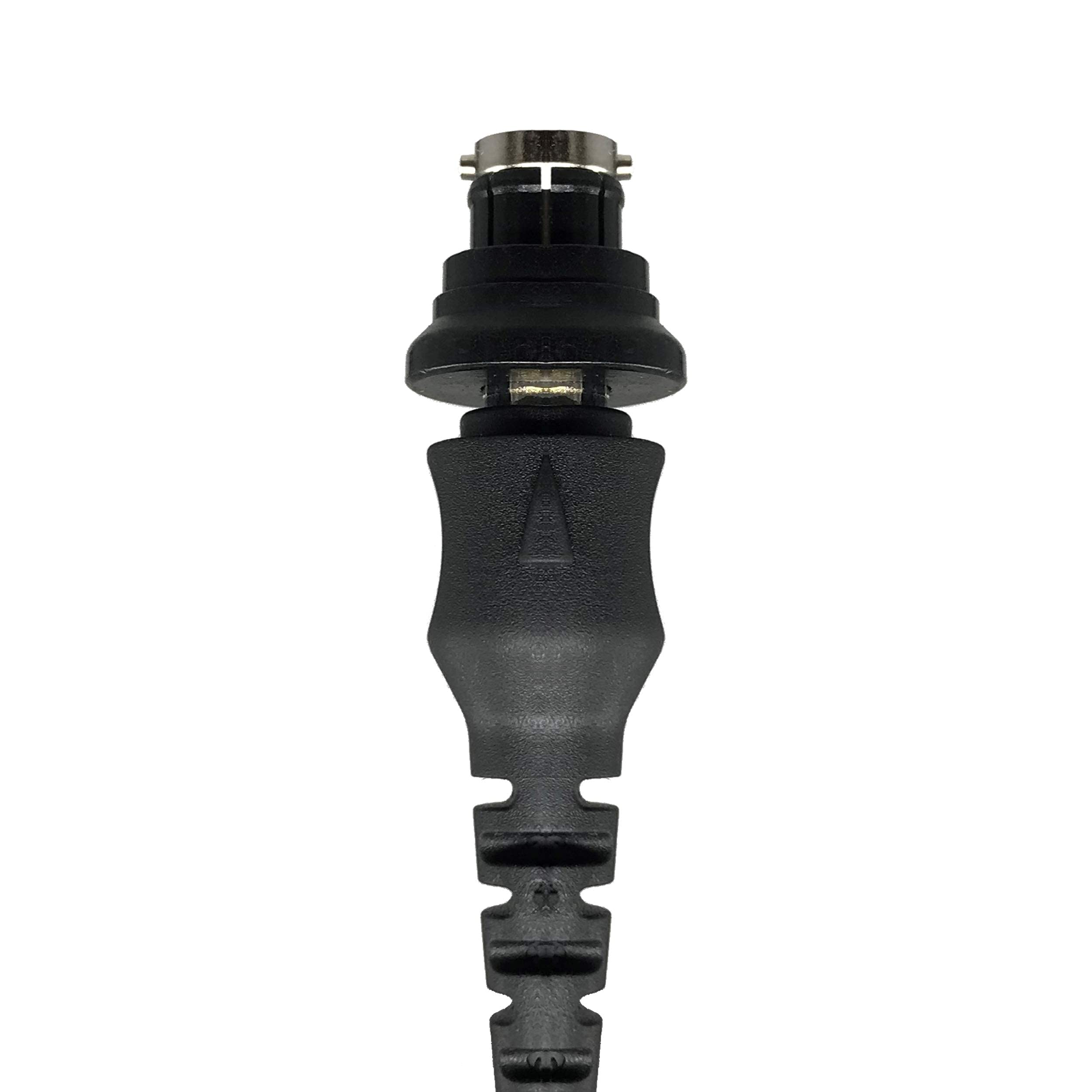 Motorola APX HMN4101 HMN4103 HMN4104 Compatible Sheepdog 8-Pin Listen Only Earpiece Headset with Clear Coiled Acoustic Tube - Ideal for Police, Security & Two-Way Radio Communication