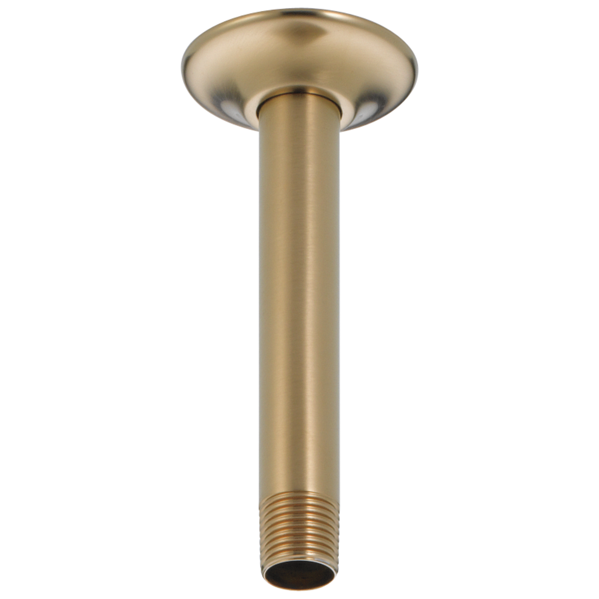 Delta RP61058CZ 6-Inch Ceiling Mount Shower Arm in Champagne Bronze - Perfect for Bathroom Renovations and Modern Shower Installations