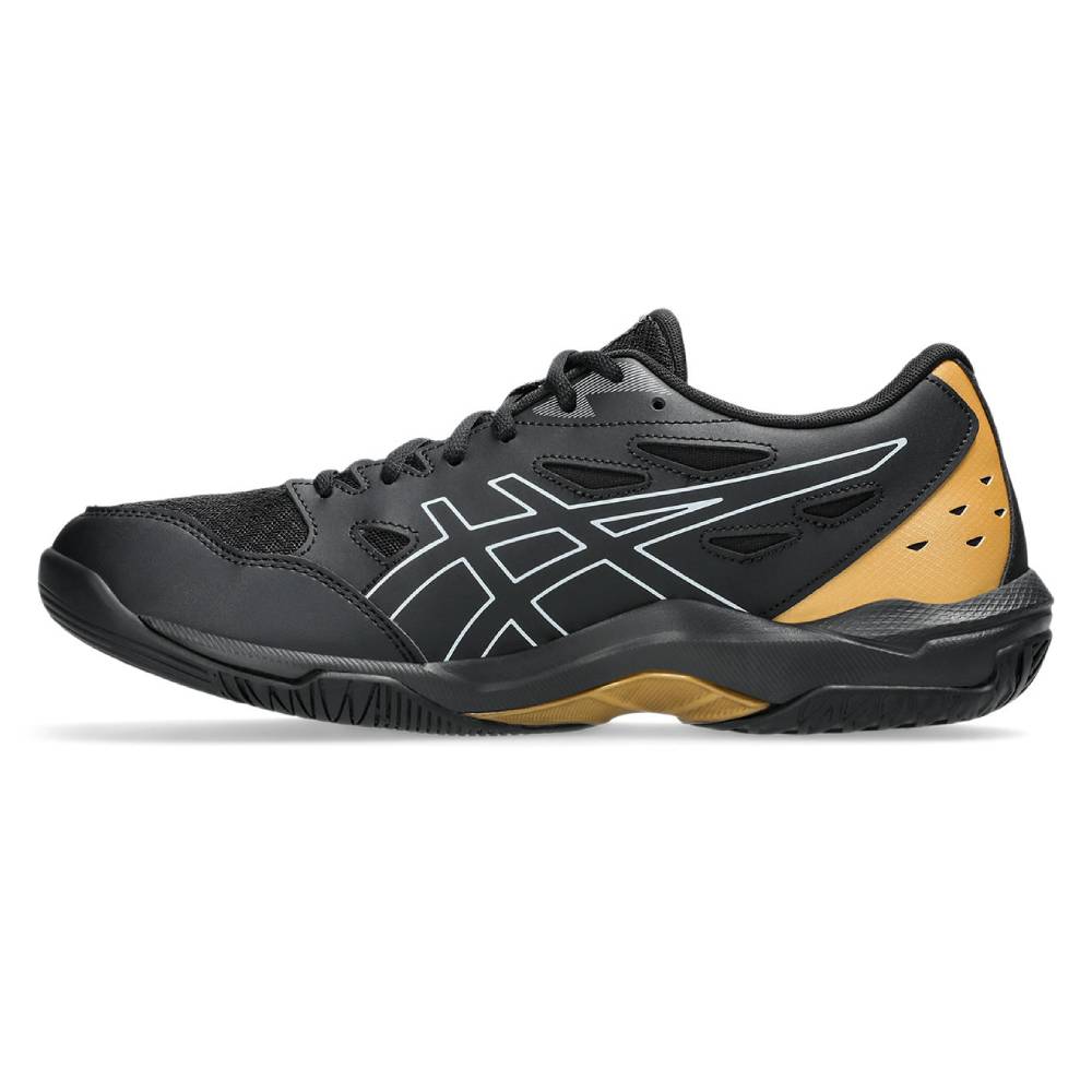 ASICS Gel Rocket 11 Men's Volleyball Shoes - Lightweight Indoor Court Sneakers for Badminton, Squash & Tennis (Black/Piedmont Grey) - Perfect for Gym Training & Competitive Sports