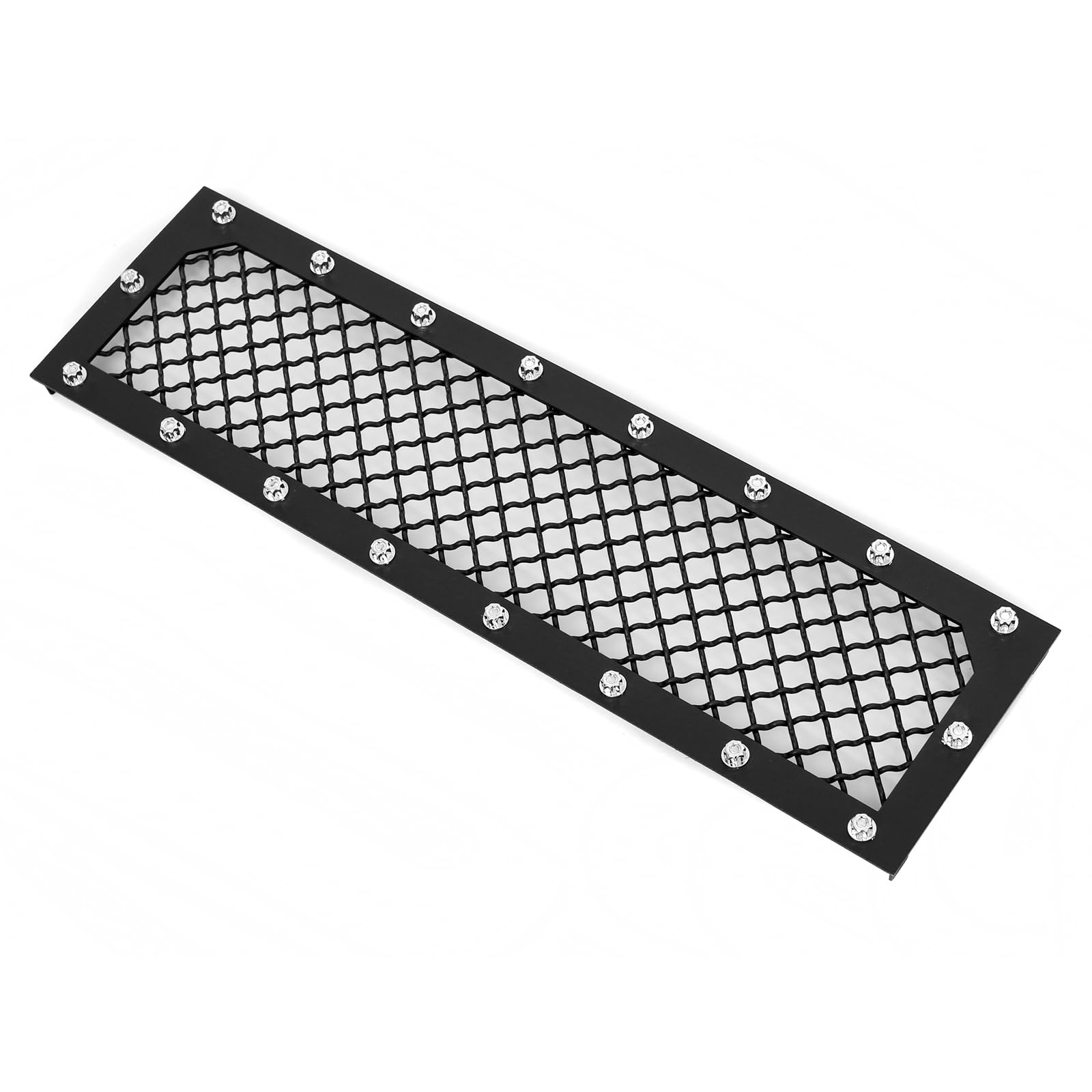 APS Compatible with Ford F-150 2015-2017 Lower Bumper Black Mesh Rivet Studs Front Grill Grille Insert FL6313K - Upgrade Your Truck's Style & Protection for Off-Road Adventures