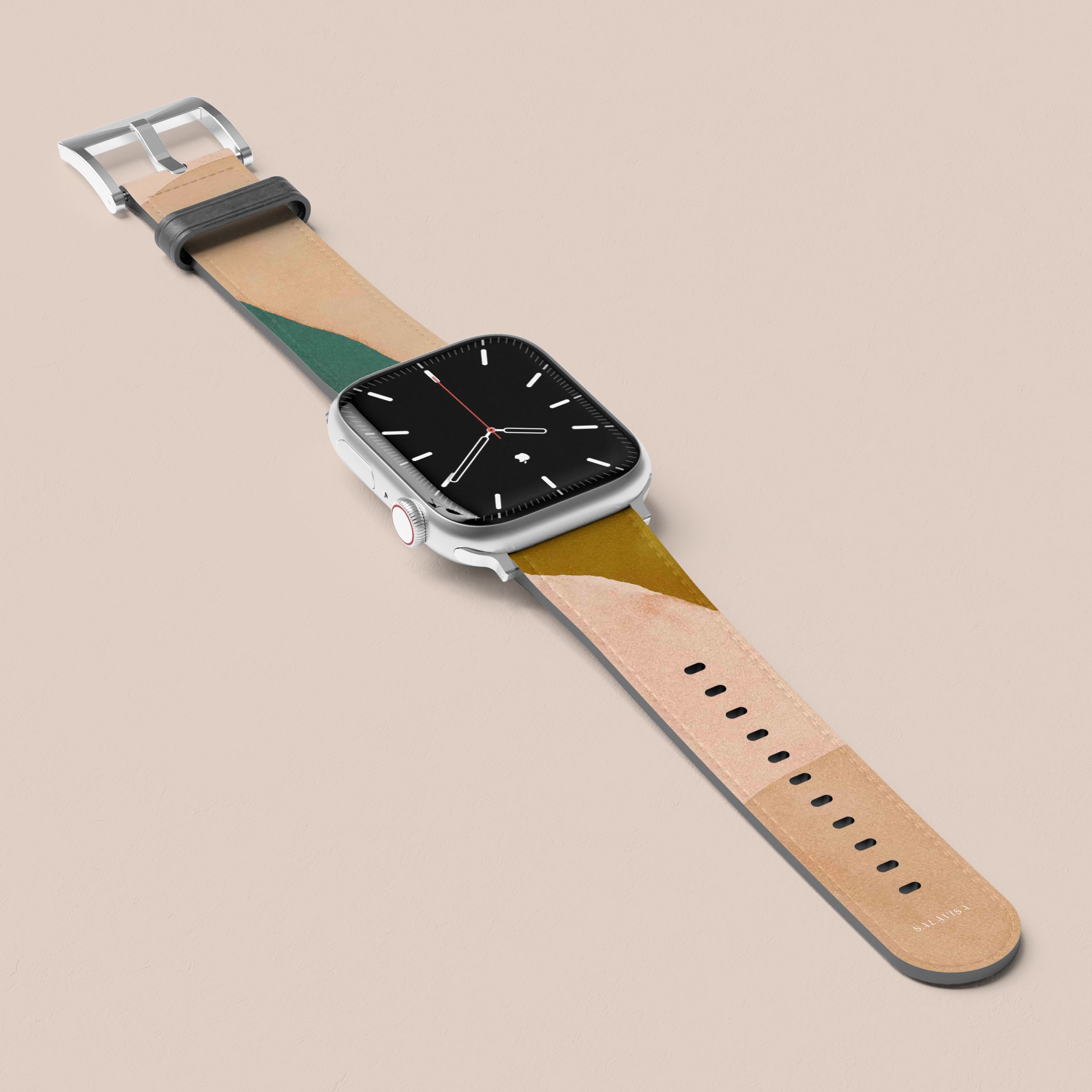 Beige Canvas Apple Watch Band - Soft & Durable Strap for Apple Watch Series 1-9 - Perfect for Workouts, Running & Everyday Wear