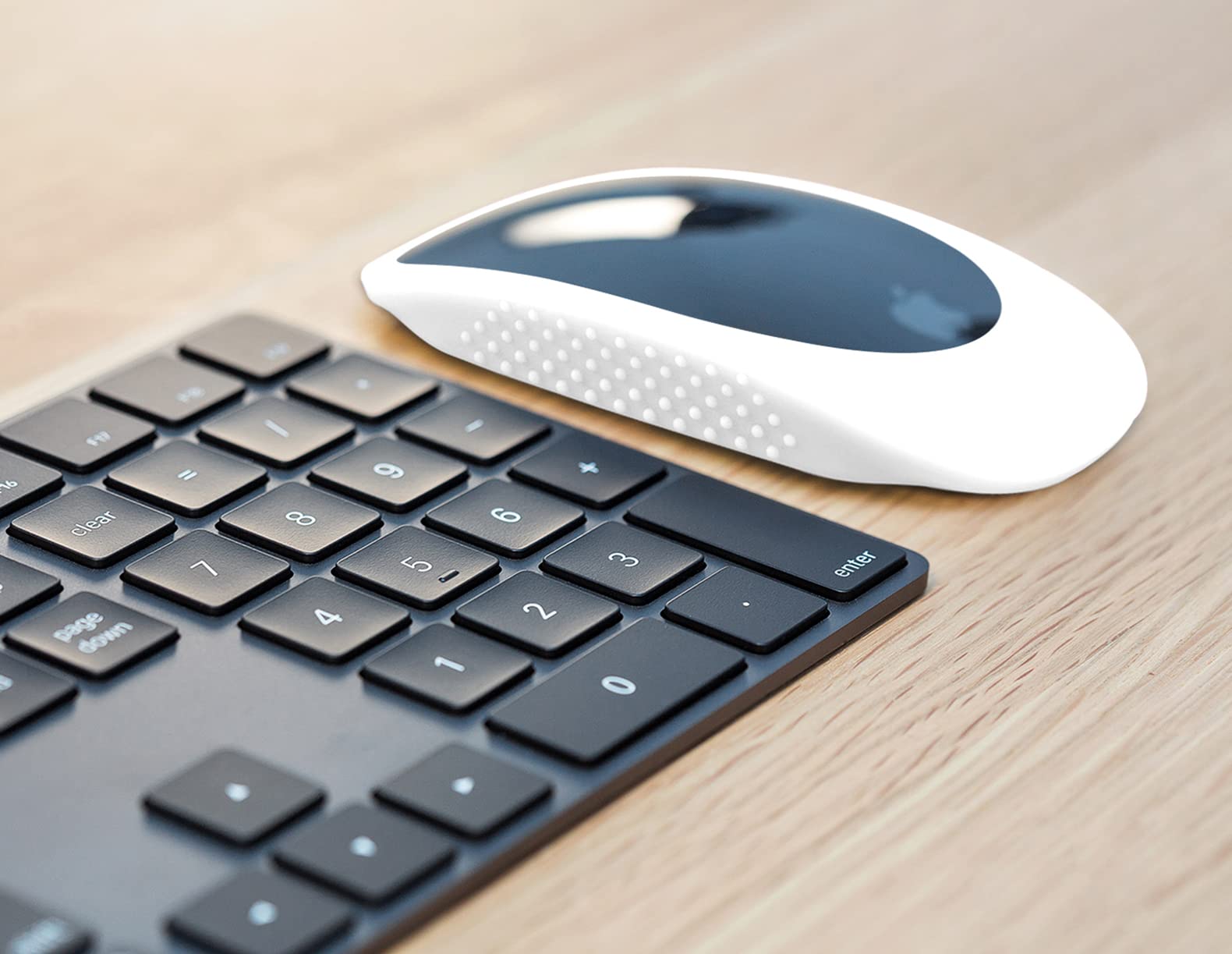 Premium Silicone Cover Case for Apple Magic Mouse 1 & 2 - Shockproof Anti-Slip Protective Sleeve for Magic Mouse II (White) - Perfect for Office, Home & Travel Use