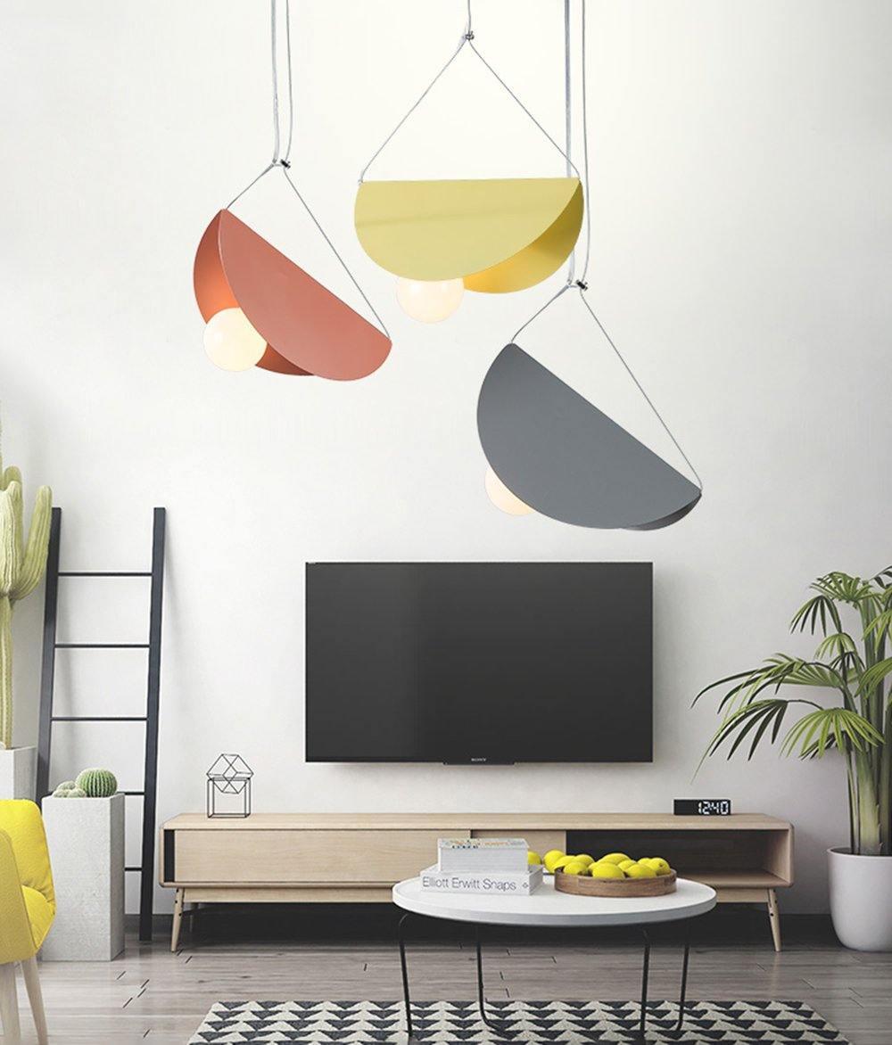 Modern Glider Pendant Light - Sleek Hanging Fixture for Kitchen Island, Dining Room & Bedroom - Adjustable Height LED Chandelier with Industrial Design