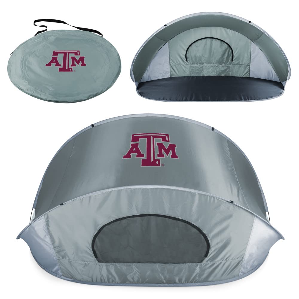 PICNIC TIME NCAA Texas A&M Aggies Manta Portable Beach Tent - Instant Pop Up Sun Shelter for Outdoor, Camping, Picnics & Beach Days