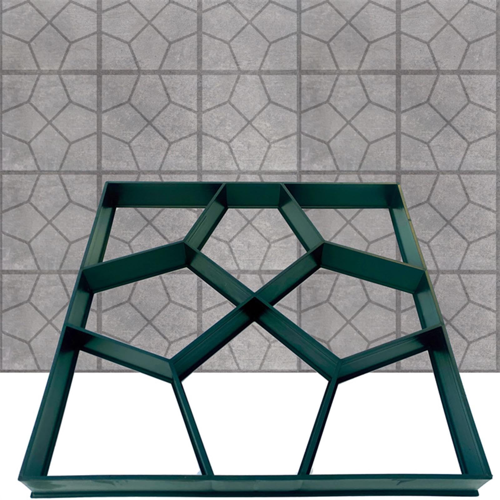 MYCENSE Walk Path Maker Stepping Stone Paver - Concrete Molding for Garden Pathways, Patios & Landscaping (Style A) - DIY Garden Path, Walkway & Yard Decoration Project