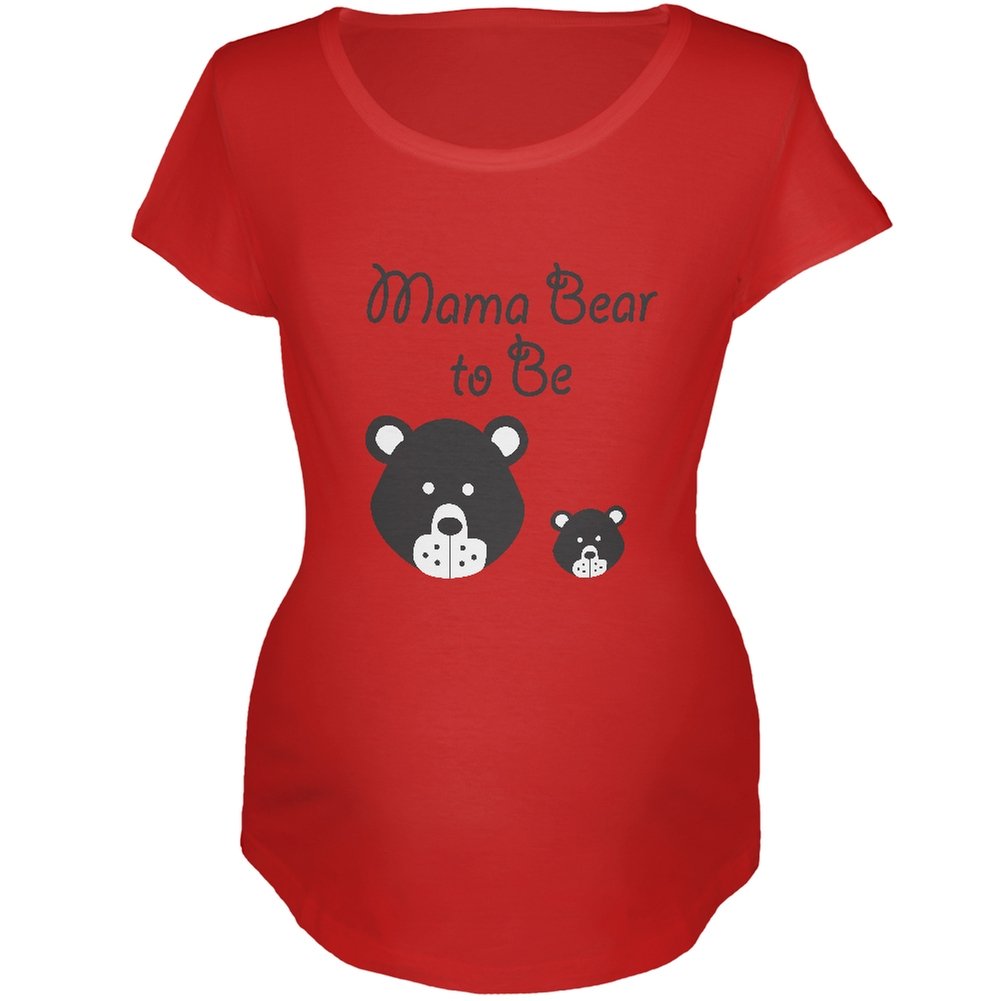 Pregnancy Red Maternity T-Shirt for Expecting Moms - Soft Cotton Comfort Fit Small Size - Perfect for Baby Showers, Maternity Photos & Everyday Wear