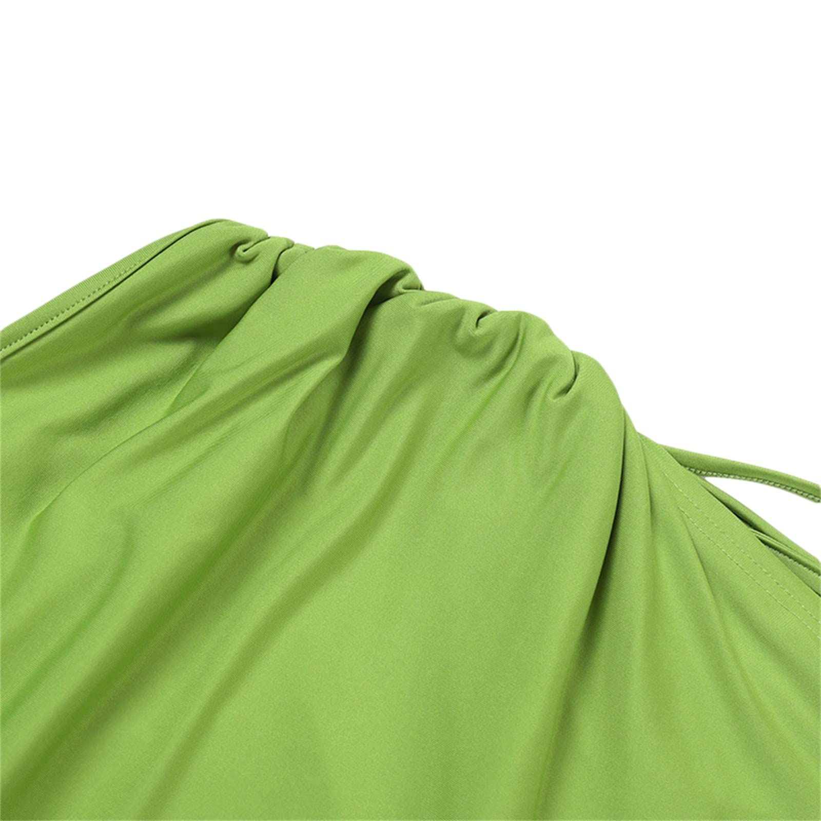 Sexy Women's Cut Out Bodycon Maxi Dress - Sleeveless Hollow Out Strapless Elegant Cocktail Party Long Dress for Nightclub & Evening Wear (Green, Small) | Perfect for Date Nights, Parties & Special Occasions