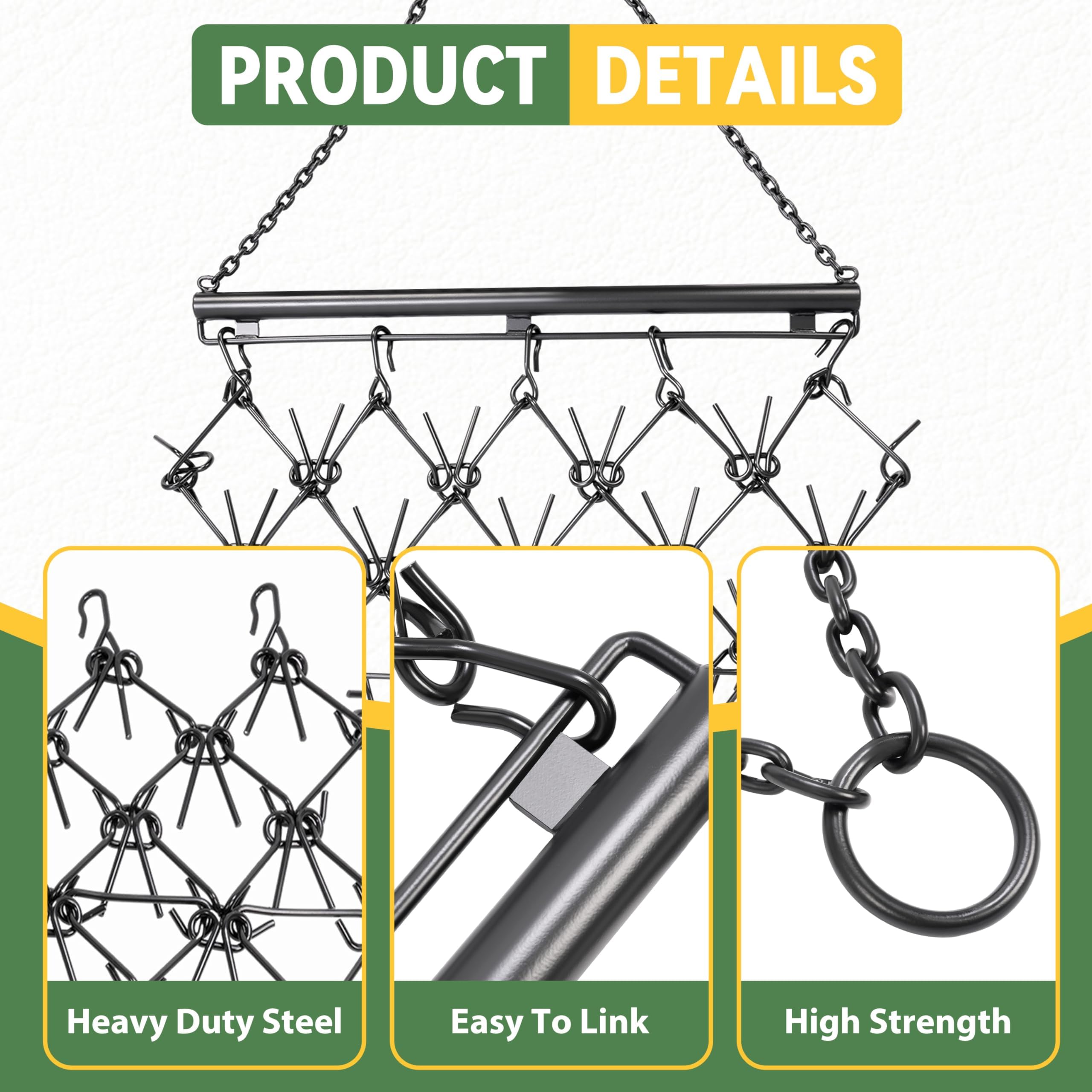 KUAFU 4' x 4' Heavy Duty Chain Drag Harrow with 3/8