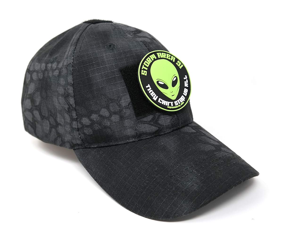 Storm Area 51 Commemorative PVC Tactical Hook and Loop Patch - Military Style Morale Patch for Vests, Backpacks & Cosplay - Perfect for Airsoft, Military Enthusiasts & Collectors