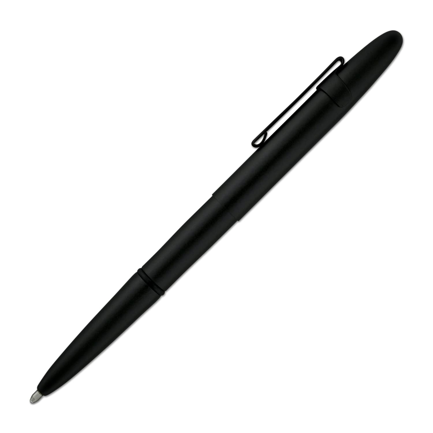 Fisher Space Pen Bullet Ballpoint Pen - Matte Black with Clip | Compact & Refillable for Travel, Outdoor Adventures & Everyday Carry (EDC)