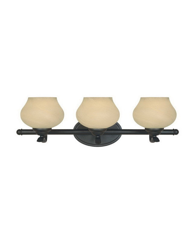 BNB Moon Shadow Collection 3-Light Bathroom Vanity Wall Sconce - Burnished Bronze Finish for Modern & Luxury Bathroom Lighting | Perfect for Master Bath, Powder Room & Spa Decor