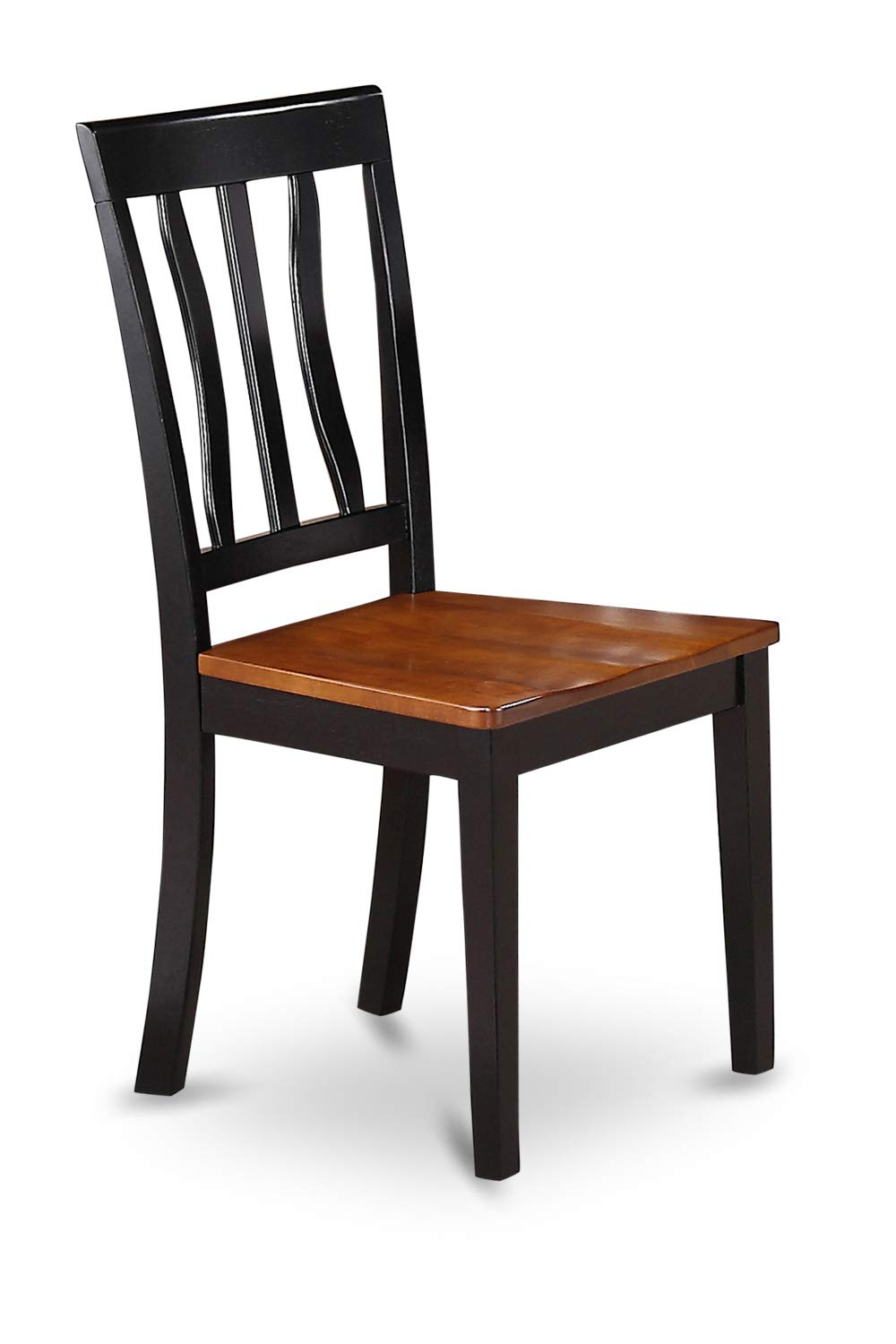 East West Furniture SUAN3-BCH-W 3-Piece Round Dining Table Set with Drop Leaf & Storage Shelves - 42x42 Inch Black Cherry Wood Kitchen Table & 2 Chairs - Perfect for Small Spaces, Breakfast Nooks & Apartment Dining Areas
