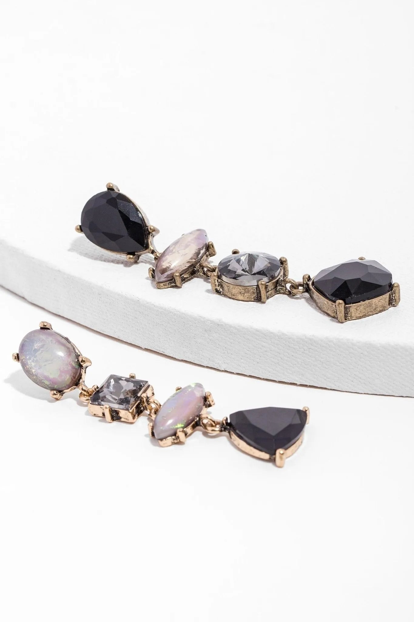 J'Adore Asymmetric Dangle Earrings for Women - Trendy Geometric Drop Earrings for Party, Wedding & Everyday Wear