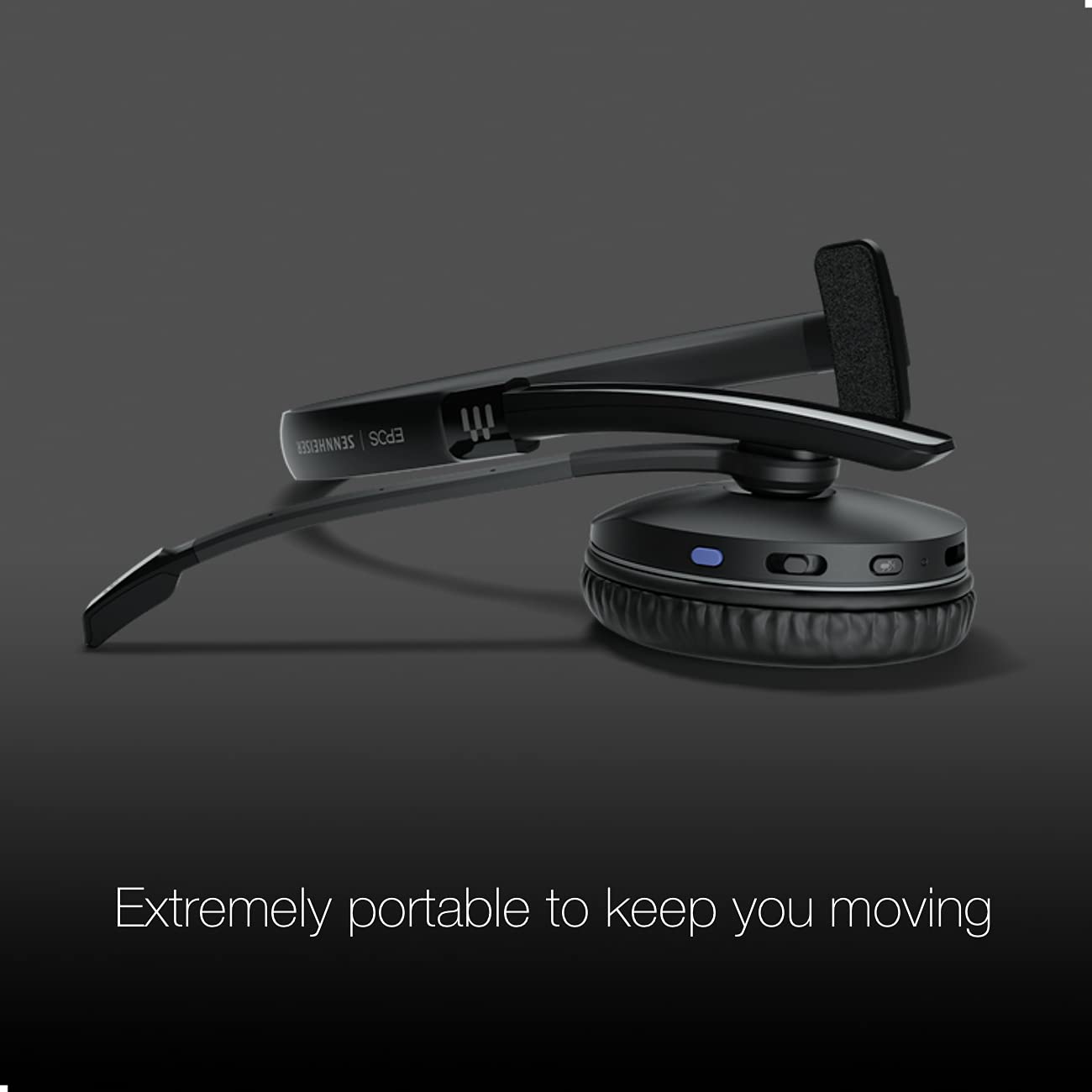 EPOS Sennheiser 231 Mono Bluetooth Headset with USB-C Dongle - UC & Teams Certified for PC, Mac, Smartphone - Compatible with Zoom, RingCentral, Desk Phones - Includes Microfiber Cloth for Office & Remote Work