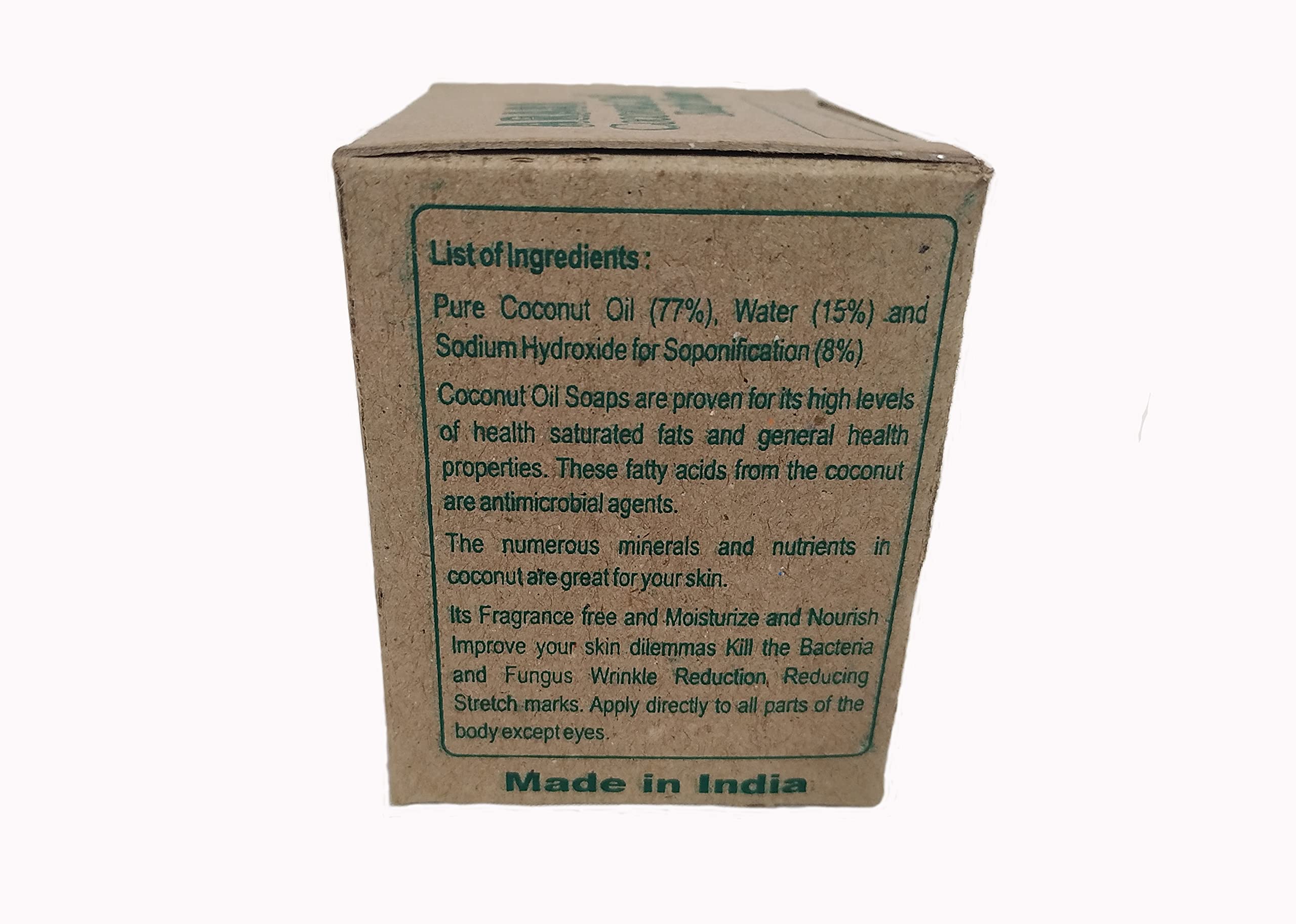Arasi Soaps Pure Handmade Coconut Oil Bath Soap (Pack of 2) - 100% Natural Moisturizing Soap for Dry Skin, 200g Each - Perfect for Daily Bathing, Spa & Gift Giving
