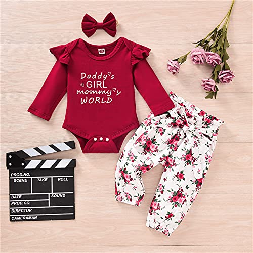 Adorable Newborn Baby Girl Clothes - Winter & Fall Outfits with Romper Pants | Soft & Cozy Infant Fashion for Photo Shoots, Playdates & Family Gatherings